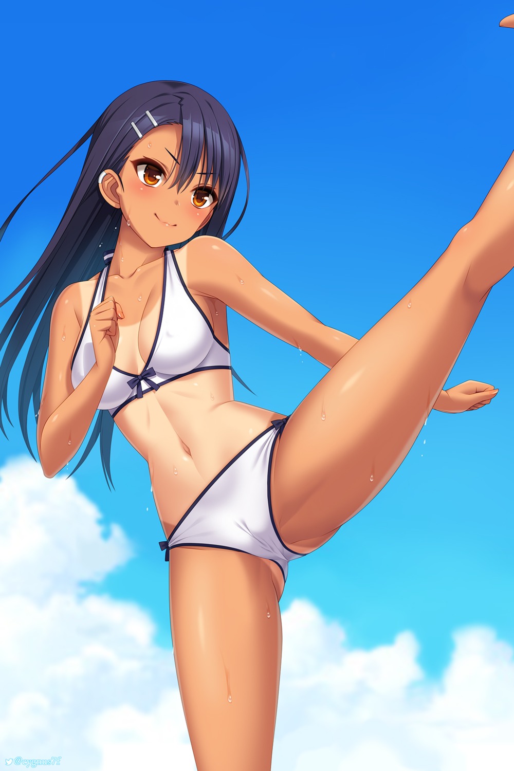 bikini cameltoe cygnus erect_nipples ijiranaide_nagatoro-san nagatoro_hayase swimsuits tan_lines wet