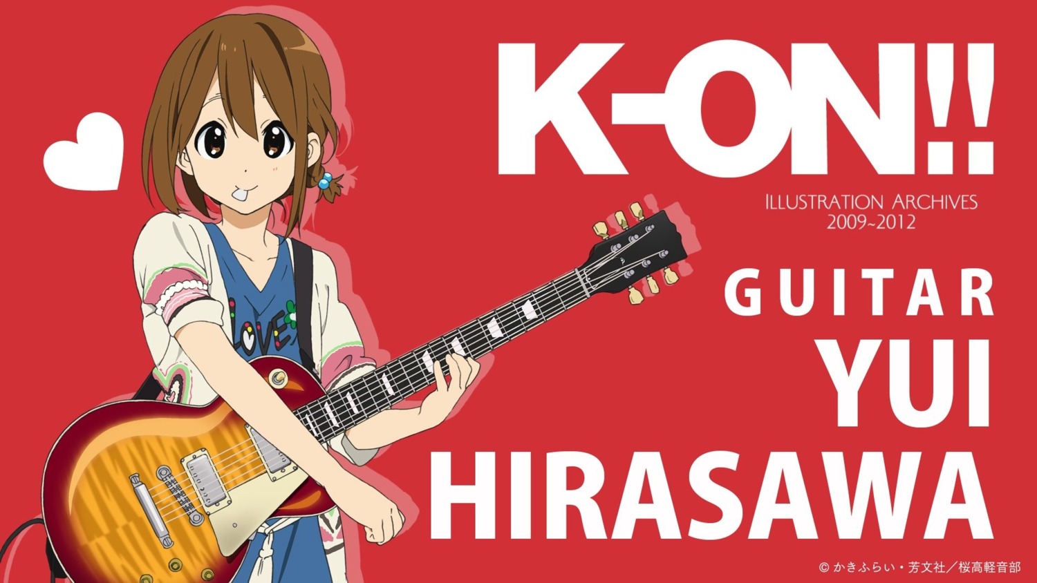 guitar hirasawa_yui horiguchi_yukiko k-on! wallpaper