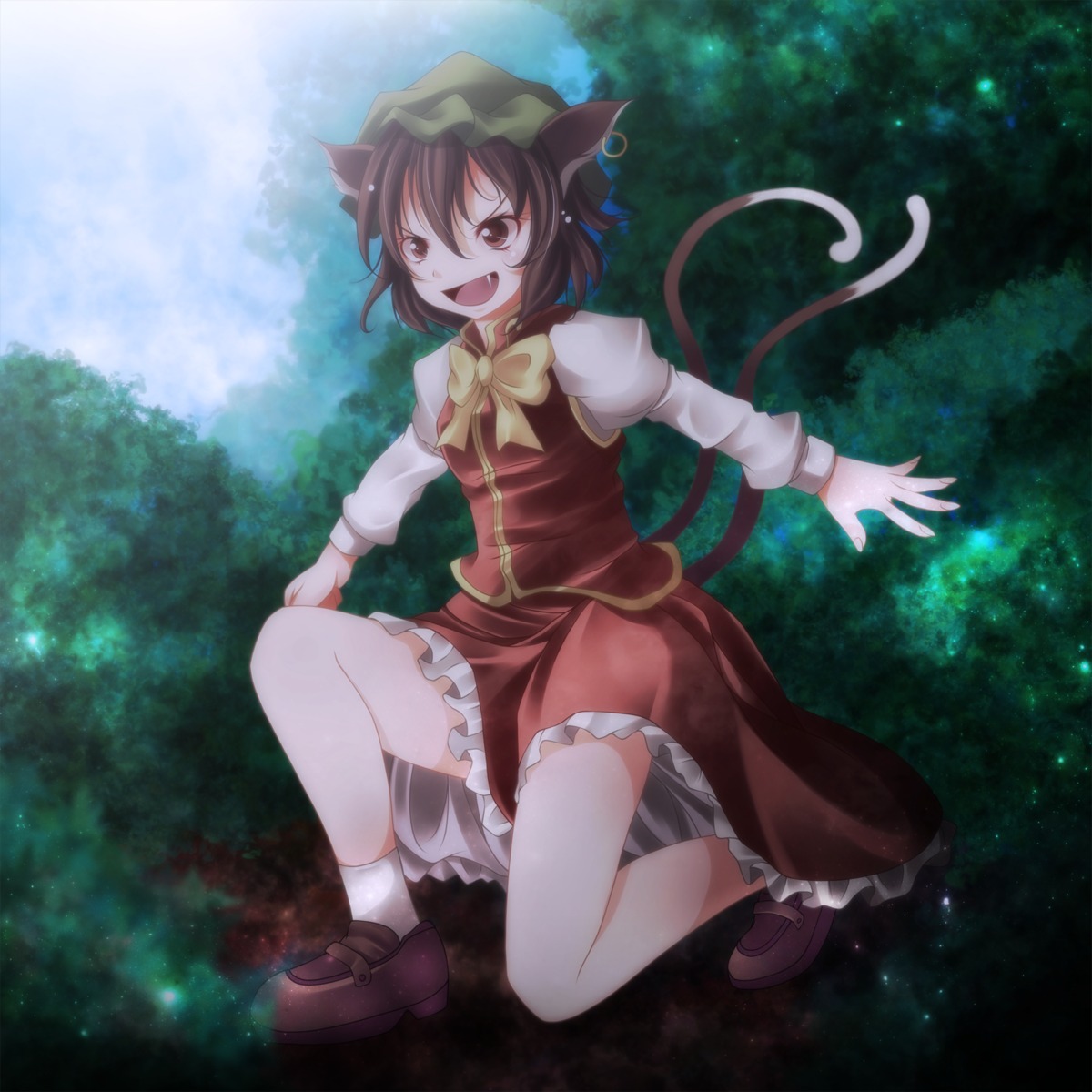 animal_ears chen nekomimi s-syogo tail touhou