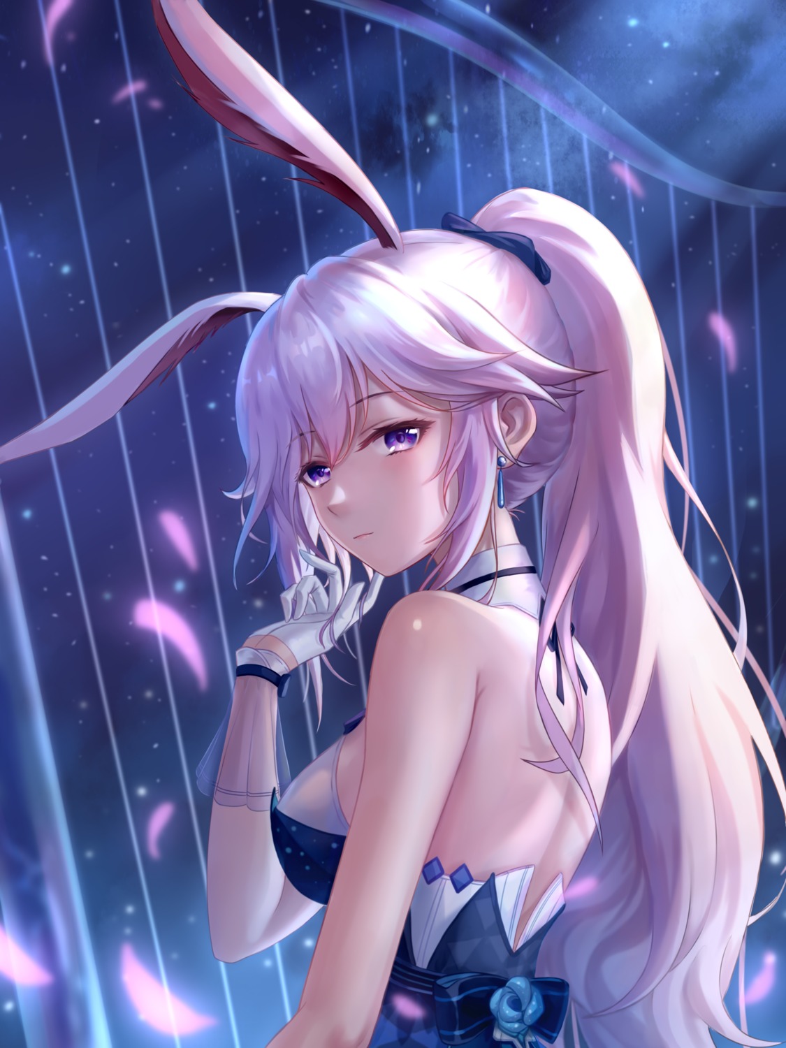 animal_ears benghuai_xueyuan bunny_ears honkai_impact no_bra yae_sakura_(benghuai_xueyuan) yelan_xing_xuan