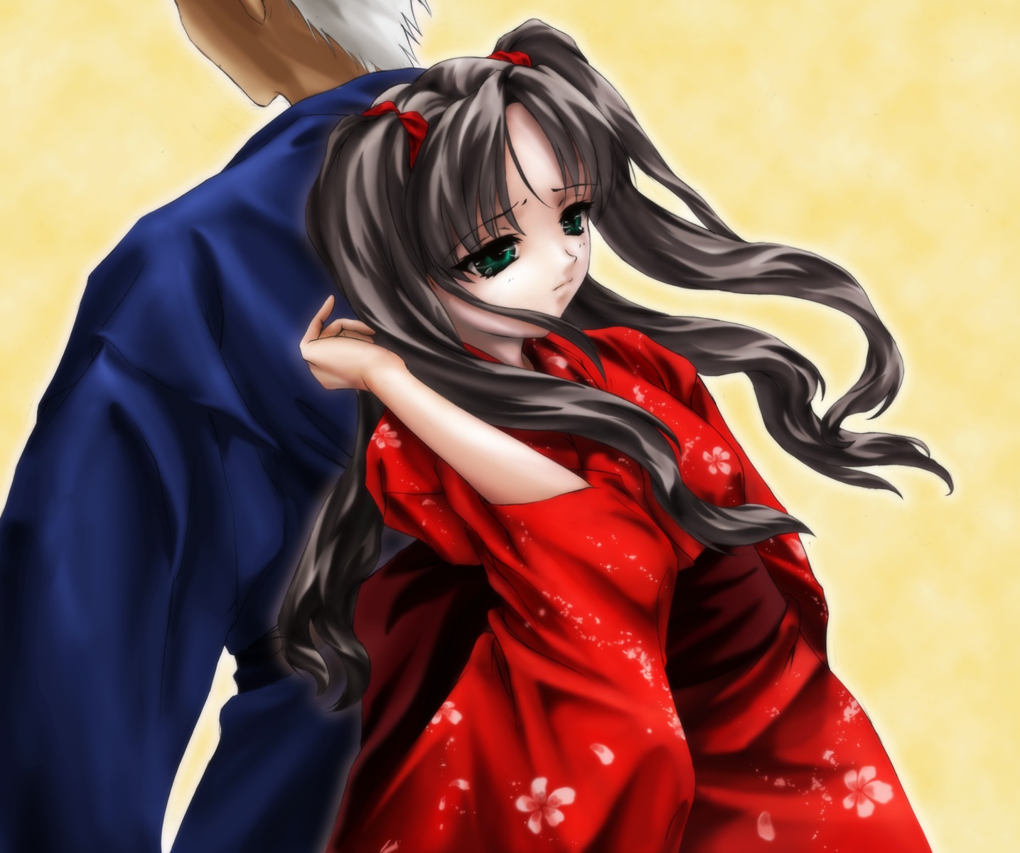 archer fate/stay_night toosaka_rin yukata