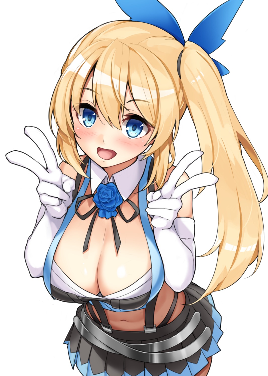 cleavage kurenai_hanpen mirai_akari mirai_akari_project