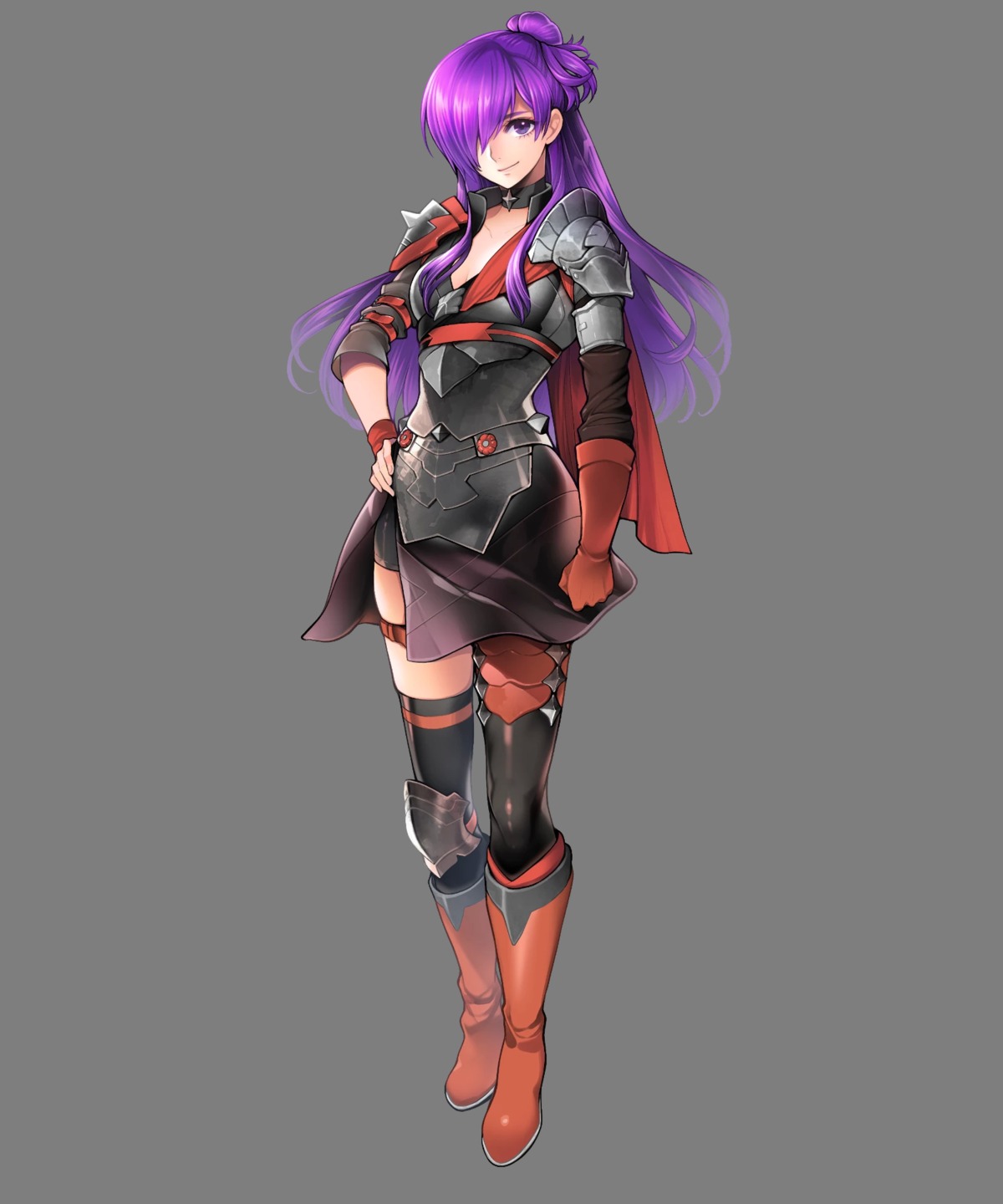 armor fire_emblem fire_emblem_warriors:_three_hopes garter koei_tecmo nintendo no_bra shez_(fire_emblem) shez_(fire_emblem)_(female) thighhighs toyota_saori