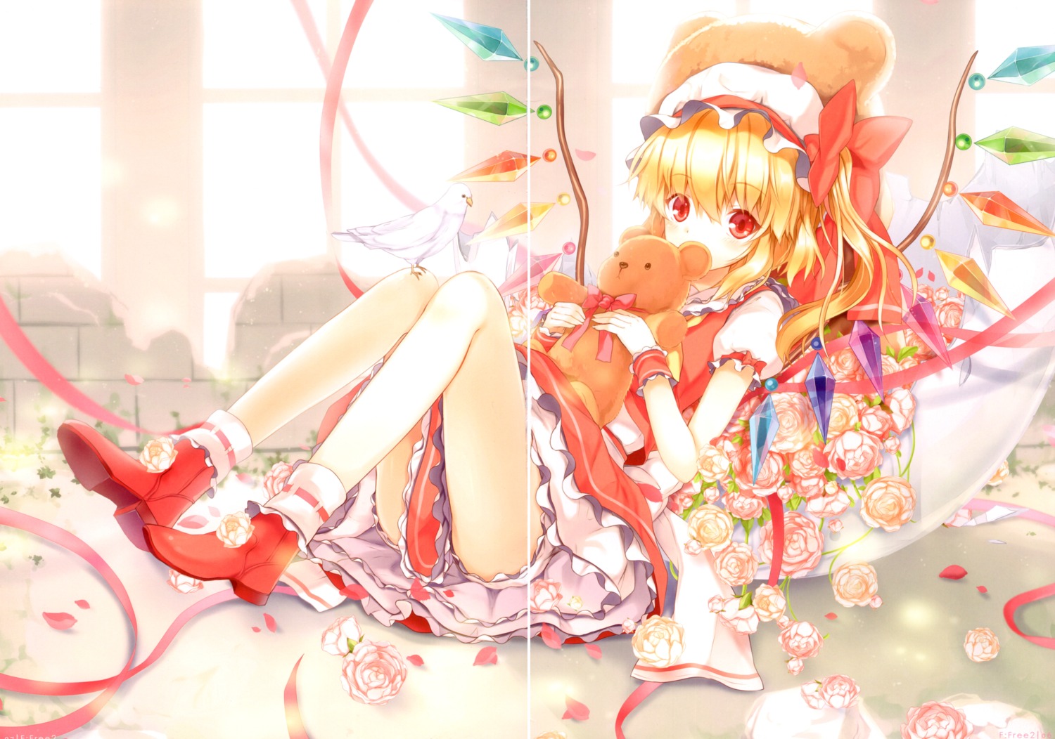 6u crease eternal_land flandre_scarlet touhou wings