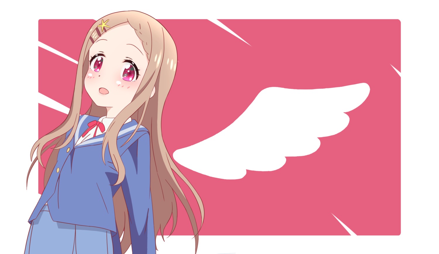 aoba_kokona hoshino_kaede seifuku wings yama_no_susume