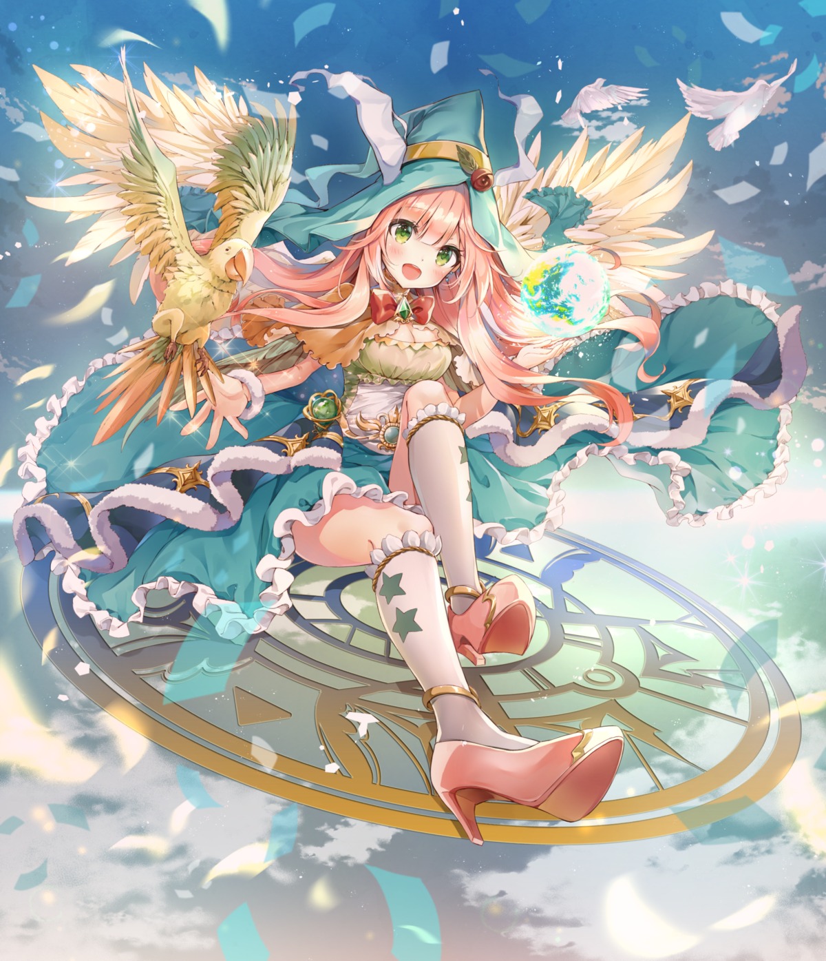 cleavage heels melings_(aot2846) wings witch