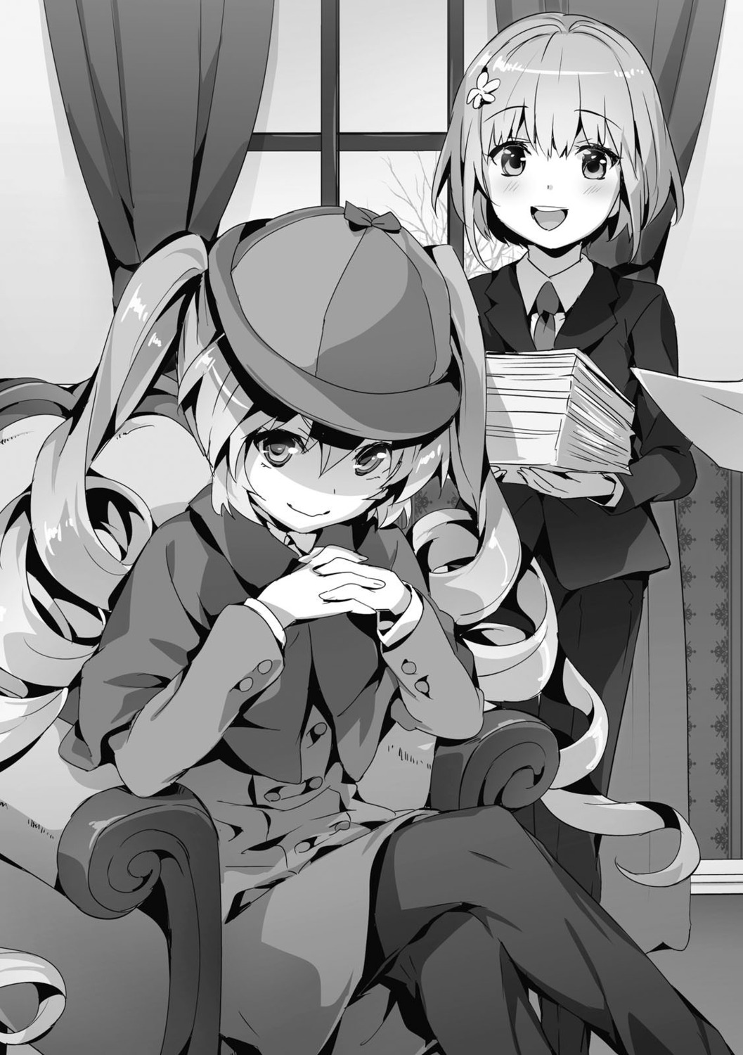 business_suit hisasi masou_gakuen_hxh monochrome ragres sylvia_silkcut