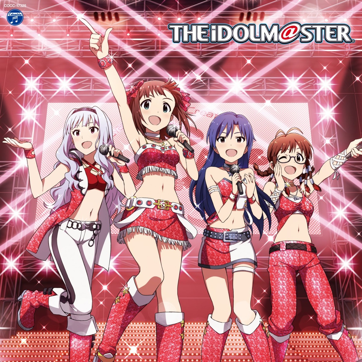 akizuki_ritsuko amami_haruka disc_cover garter heels kisaragi_chihaya megane shijou_takane the_idolm@ster