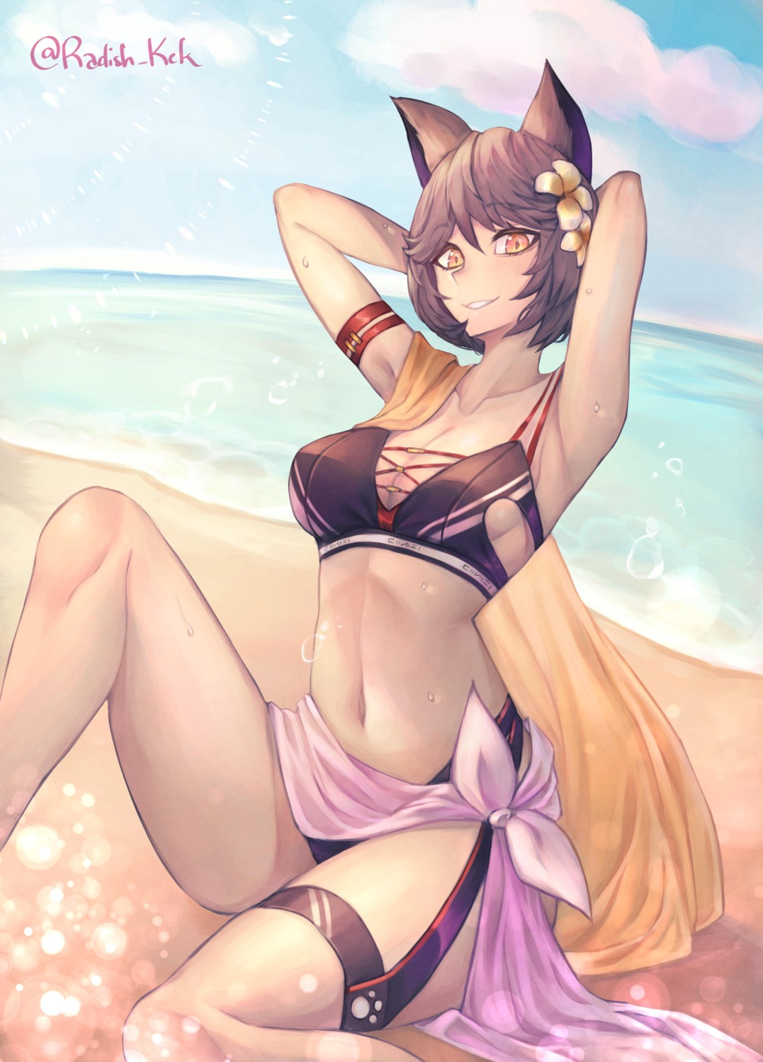 animal_ears bikini garter radish_kek swimsuits