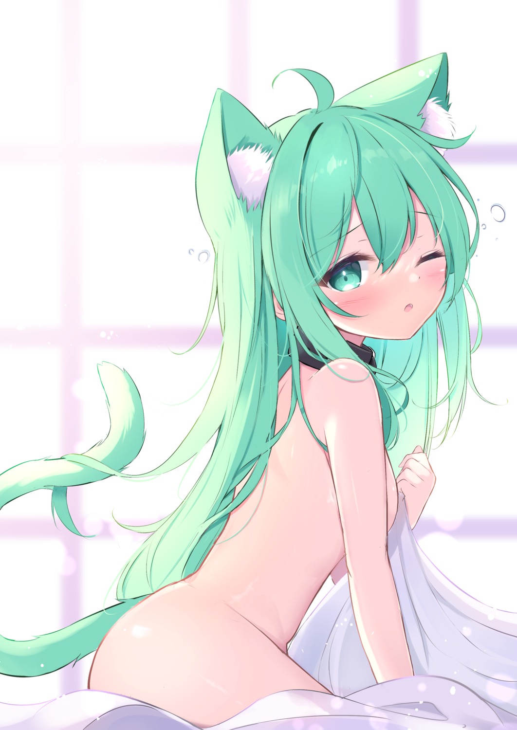 animal_ears loli mikaze_maruto naked nekomimi tail