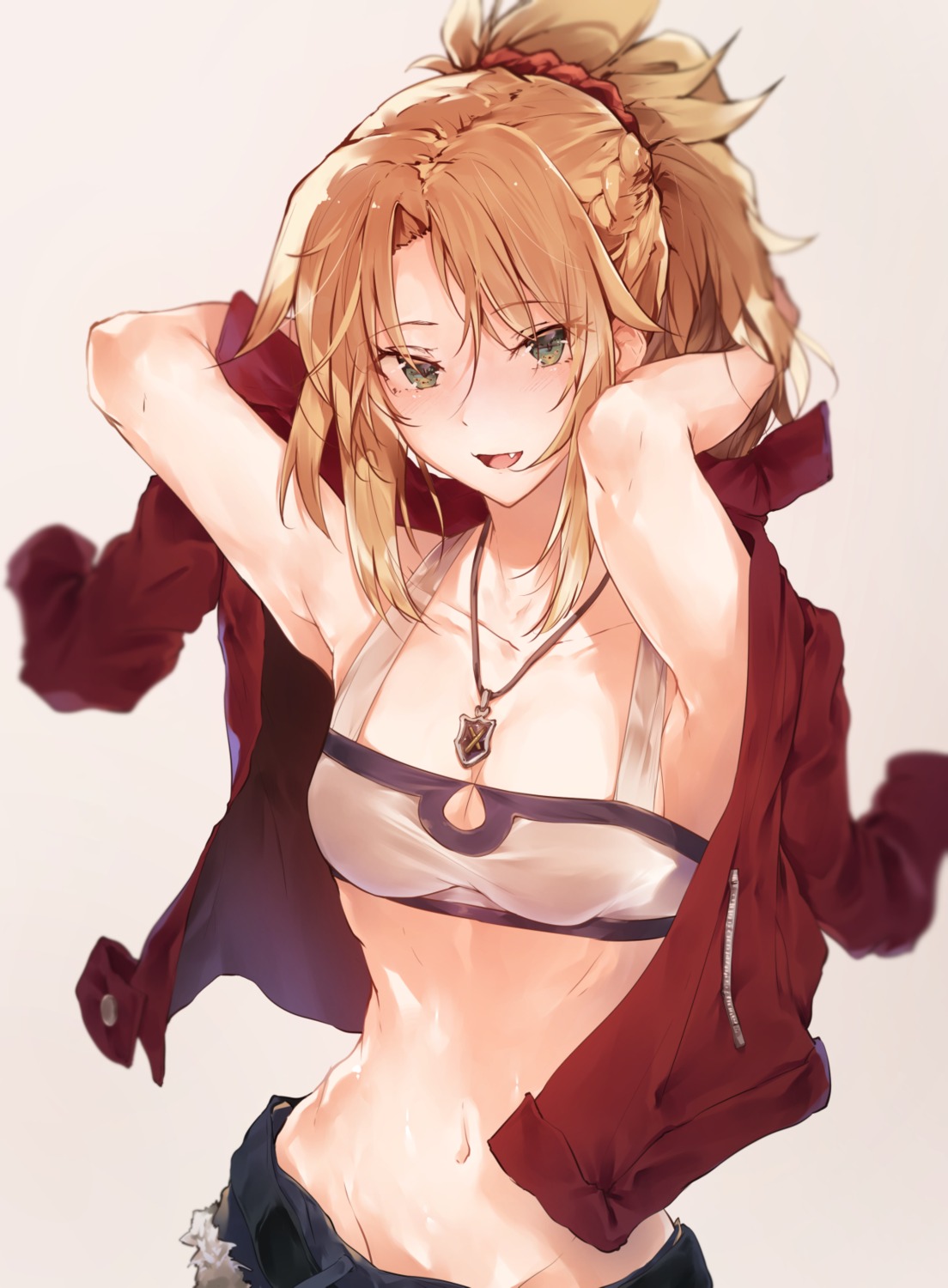 cleavage fate/grand_order hplay mordred_(fate)