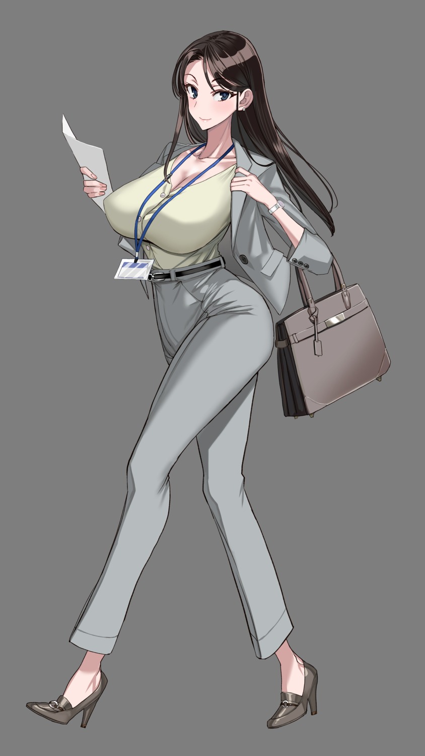 business_suit cleavage heels transparent_png yanazuri_(kimossari337)