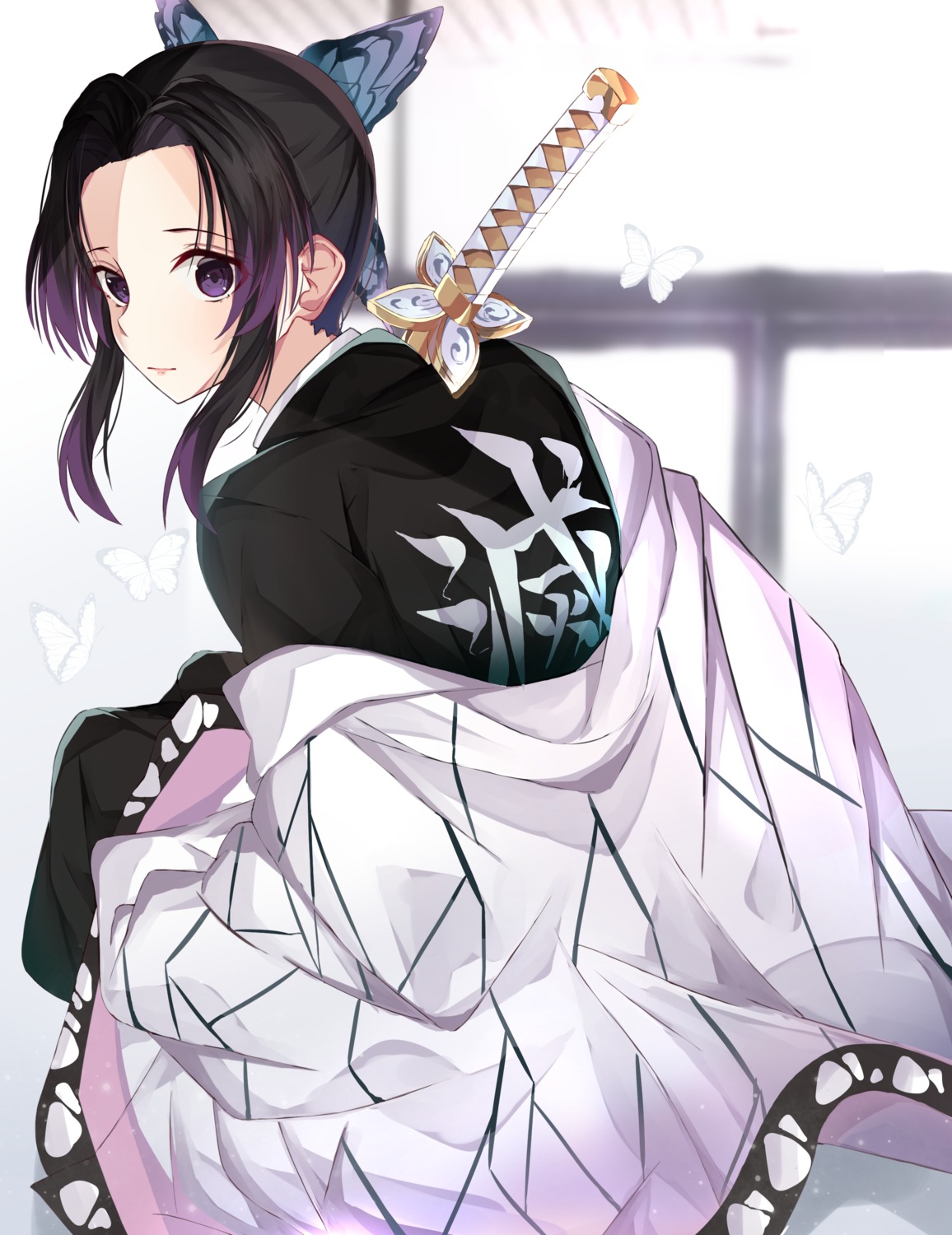 japanese_clothes kimetsu_no_yaiba kochou_shinobu norazura sword