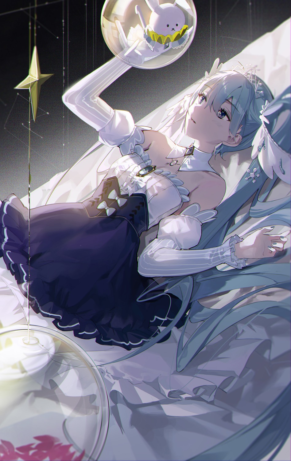 dress hatsune_miku rabbit_yukine retty2706 vocaloid yuki_miku