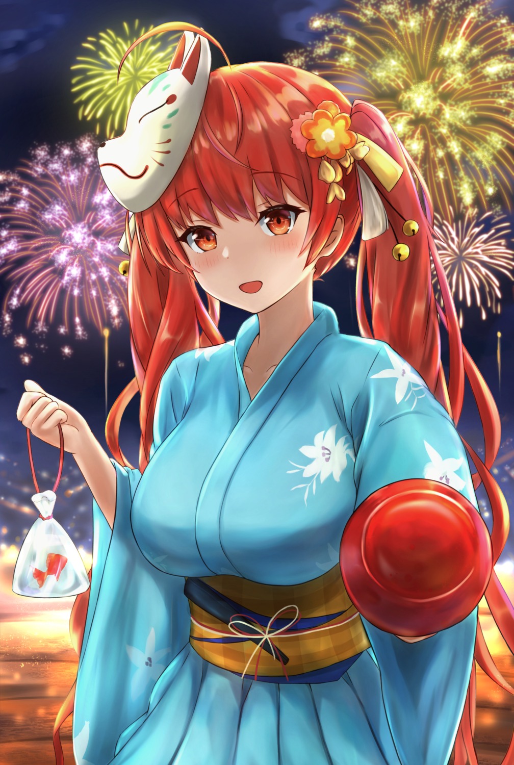 amano_kusatsu azur_lane honolulu_(azur_lane) yukata