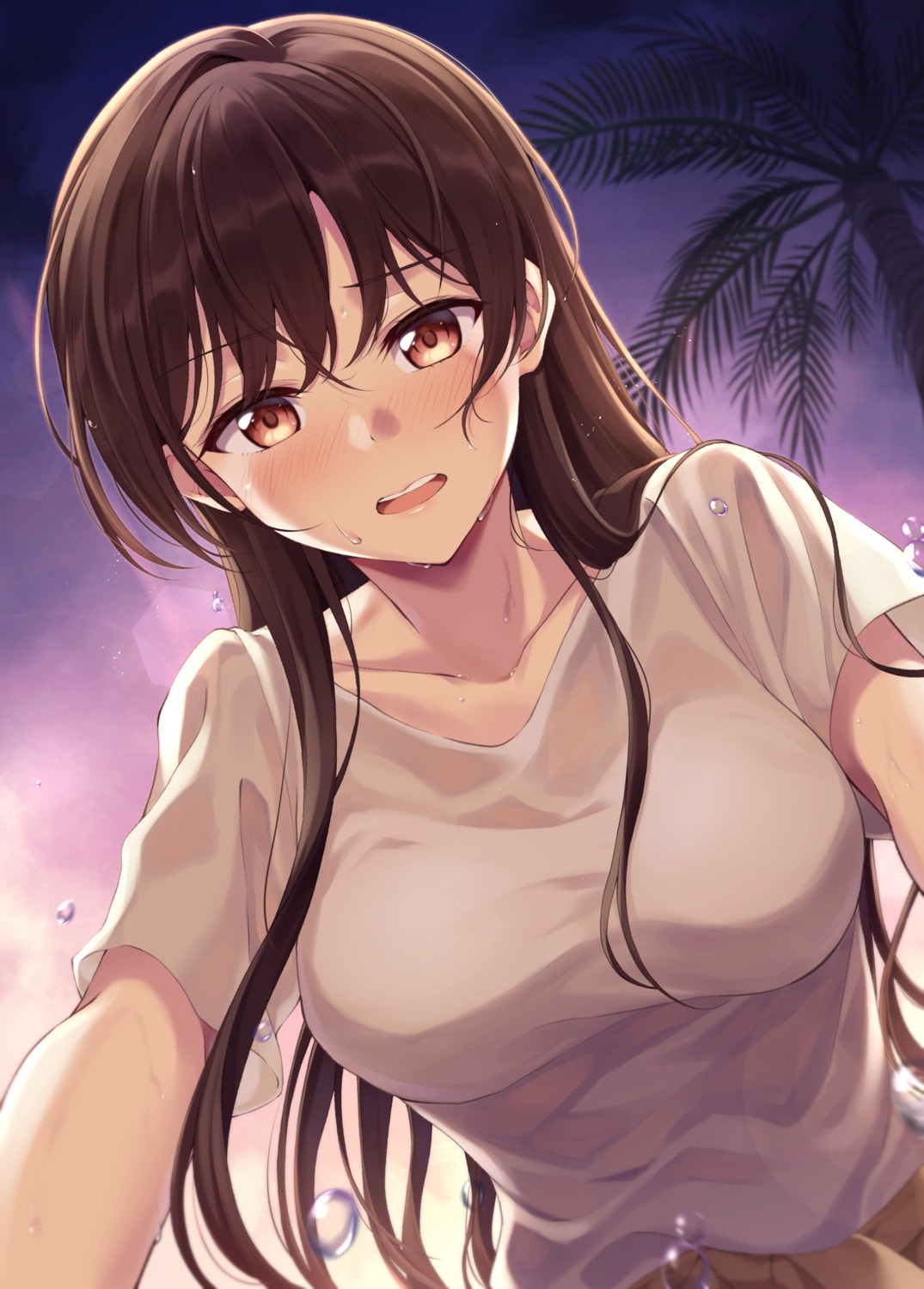 ichinose_chizuru kanojo_okarishimasu kuroto_yuu see_through wet wet_clothes