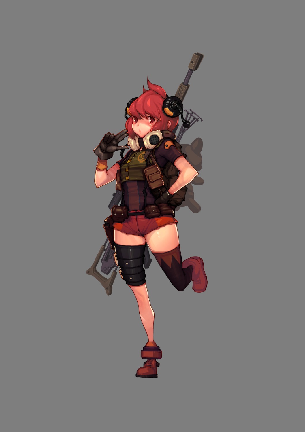 gun metal_assault thighhighs transparent_png