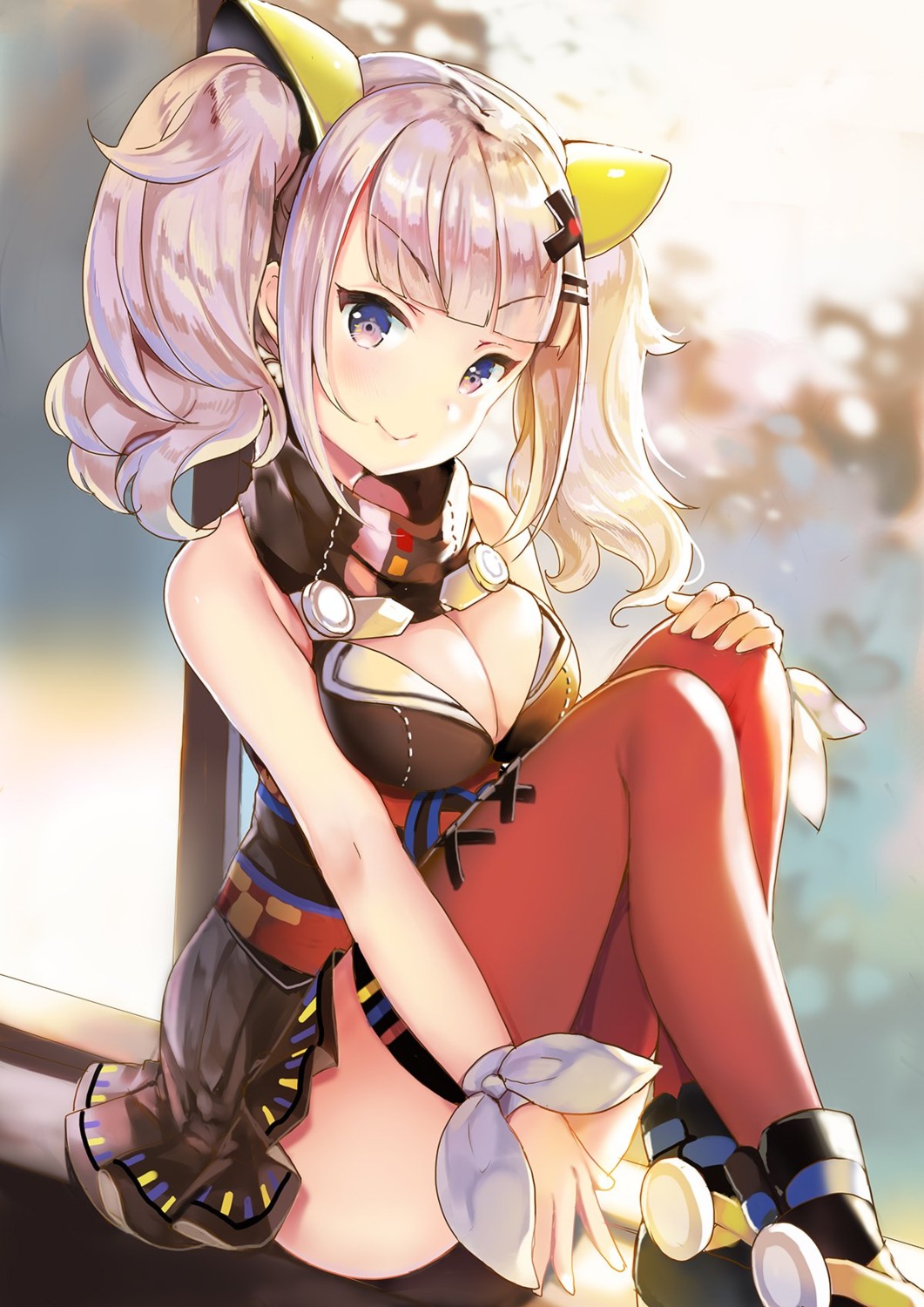 cleavage kaguya_luna sibyl the_moon_studio thighhighs