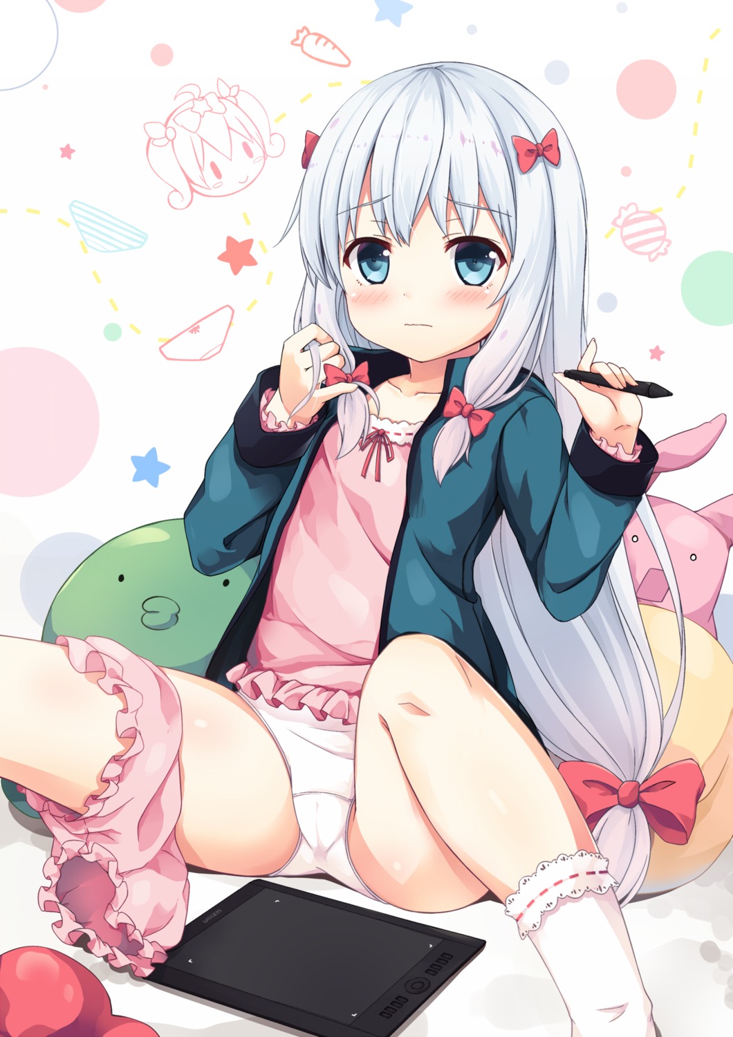 cameltoe eromanga-sensei izumi_sagiri loli pajama pantsu sakuraba_hikaru