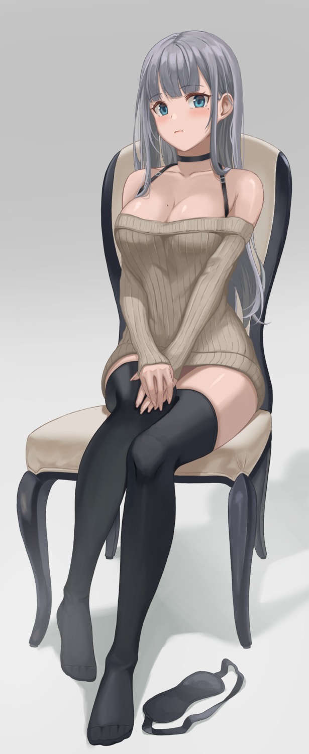 sweater thighhighs yj