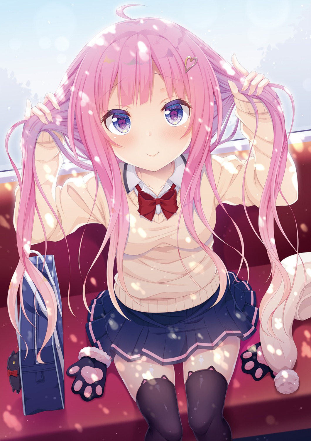 seifuku sweater thighhighs yanase_aki