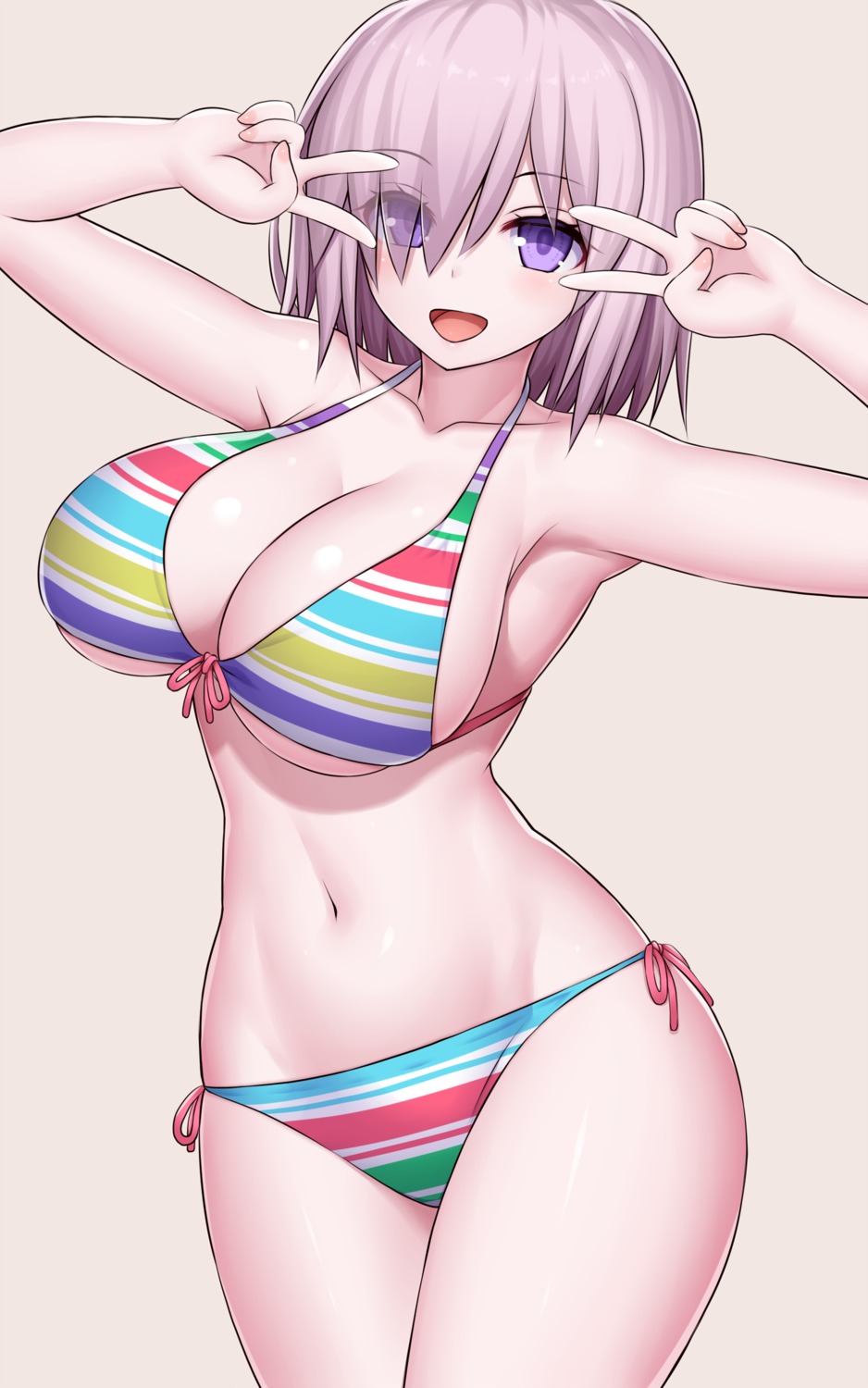 asamura_hiori bikini fate/grand_order mash_kyrielight swimsuits underboob