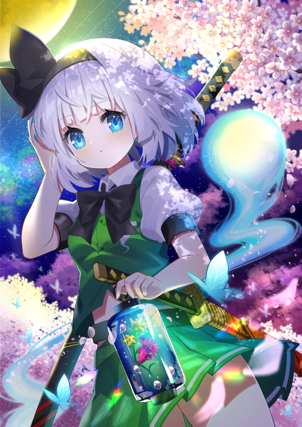 konpaku_youmu myon sword touhou yuujin_(yuzinn333)