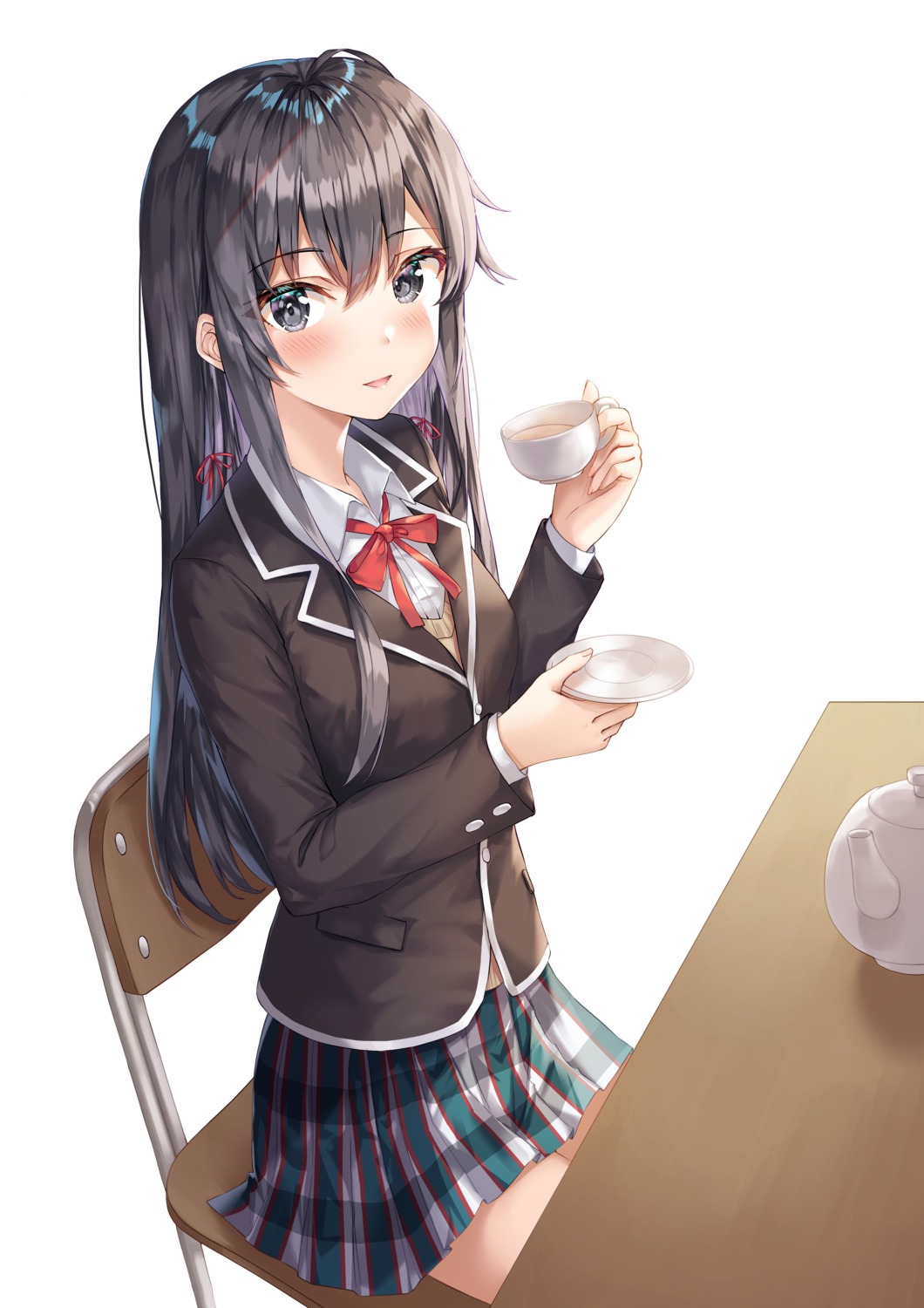 kokose seifuku sweater yahari_ore_no_seishun_lovecome_wa_machigatteiru. yukinoshita_yukino