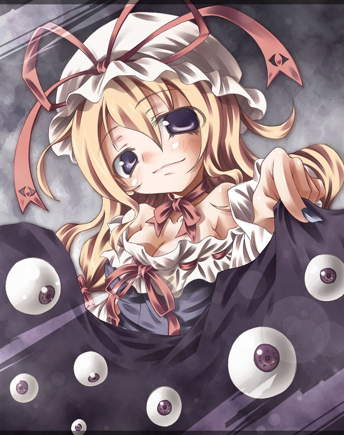 cleavage touhou yakumo_yukari yamada_yuuki