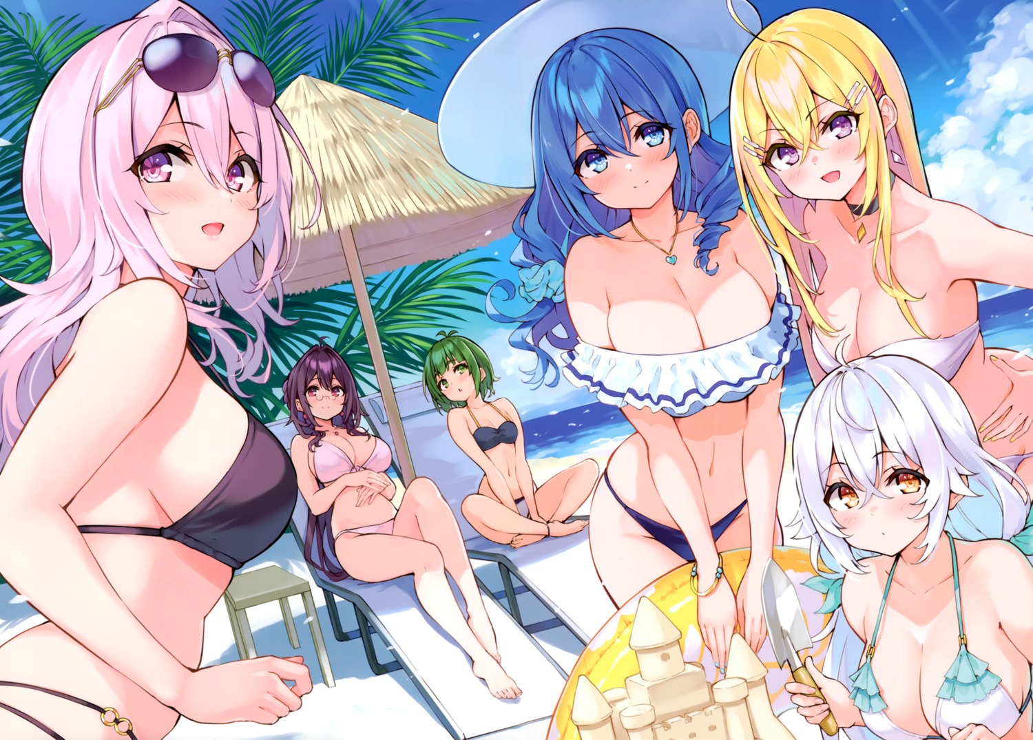 bikini hisen_kaede megane swimsuits