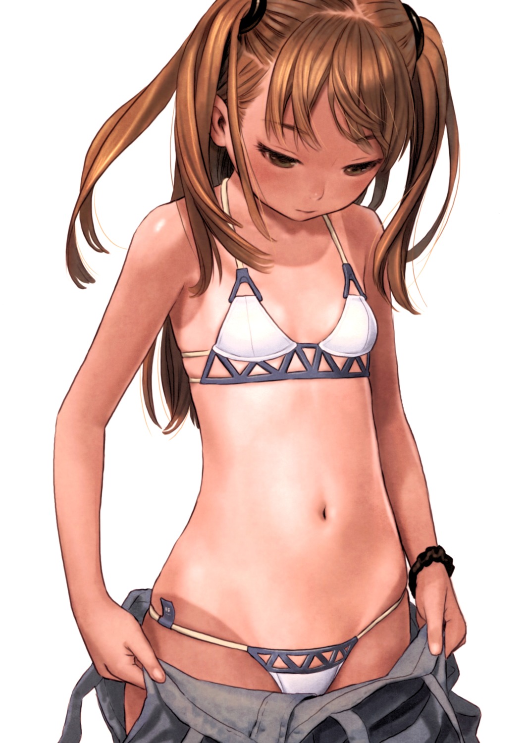 bikini range_murata swimsuits tan_lines undressing