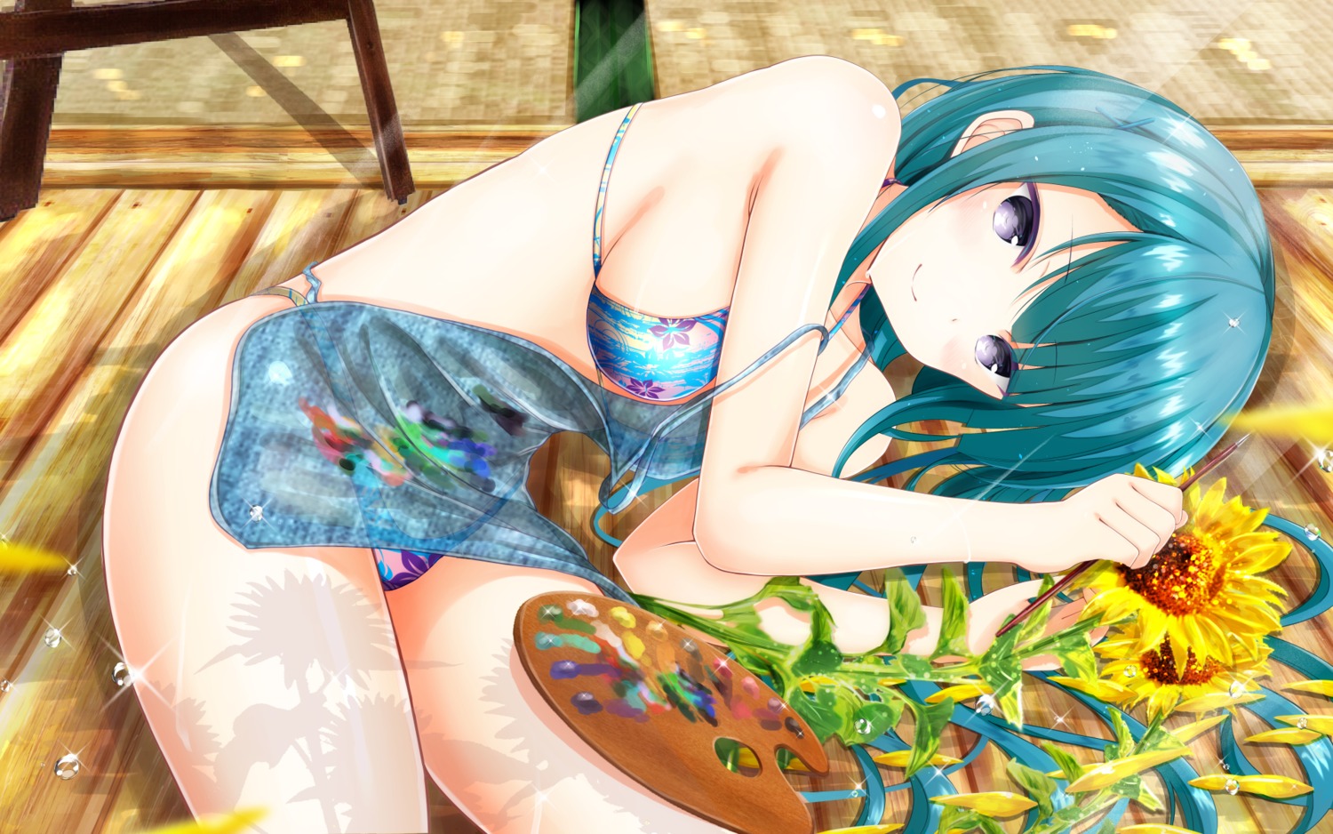 bikini chiyoura_ayame girlfriend_(kari) masa_(mirage77) swimsuits wallpaper