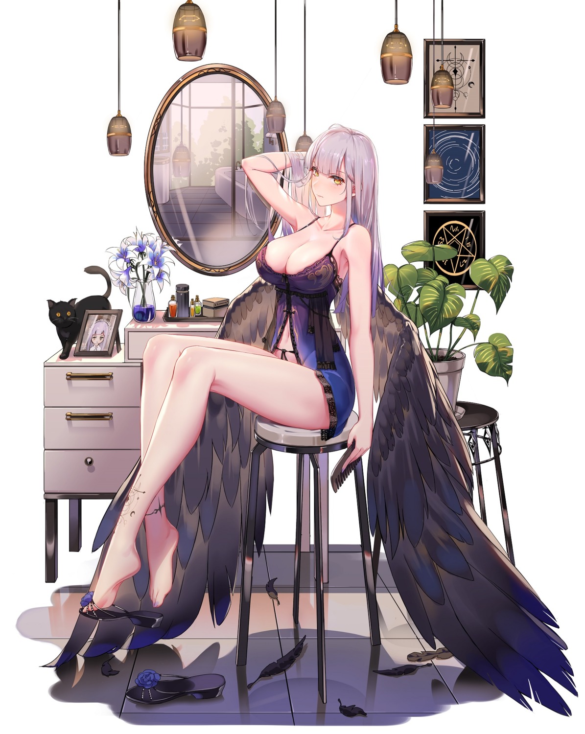 ark_order lingerie pantsu wings you_ni_ge_shaobing