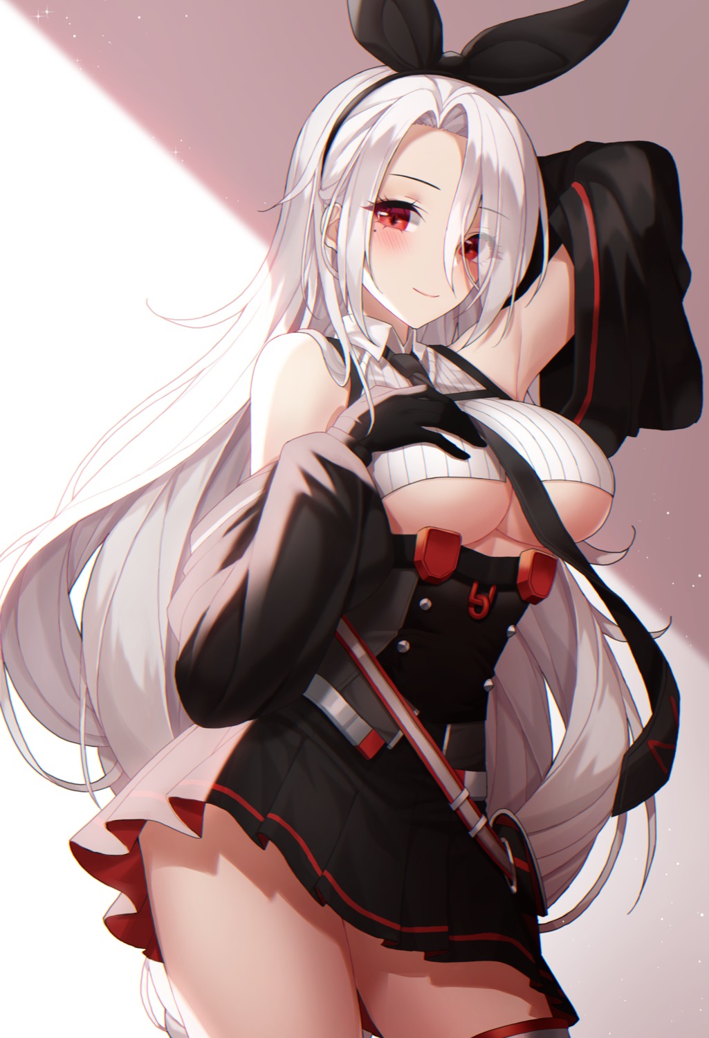 azur_lane meoyo no_bra prinz_heinrich_(azur_lane) uniform