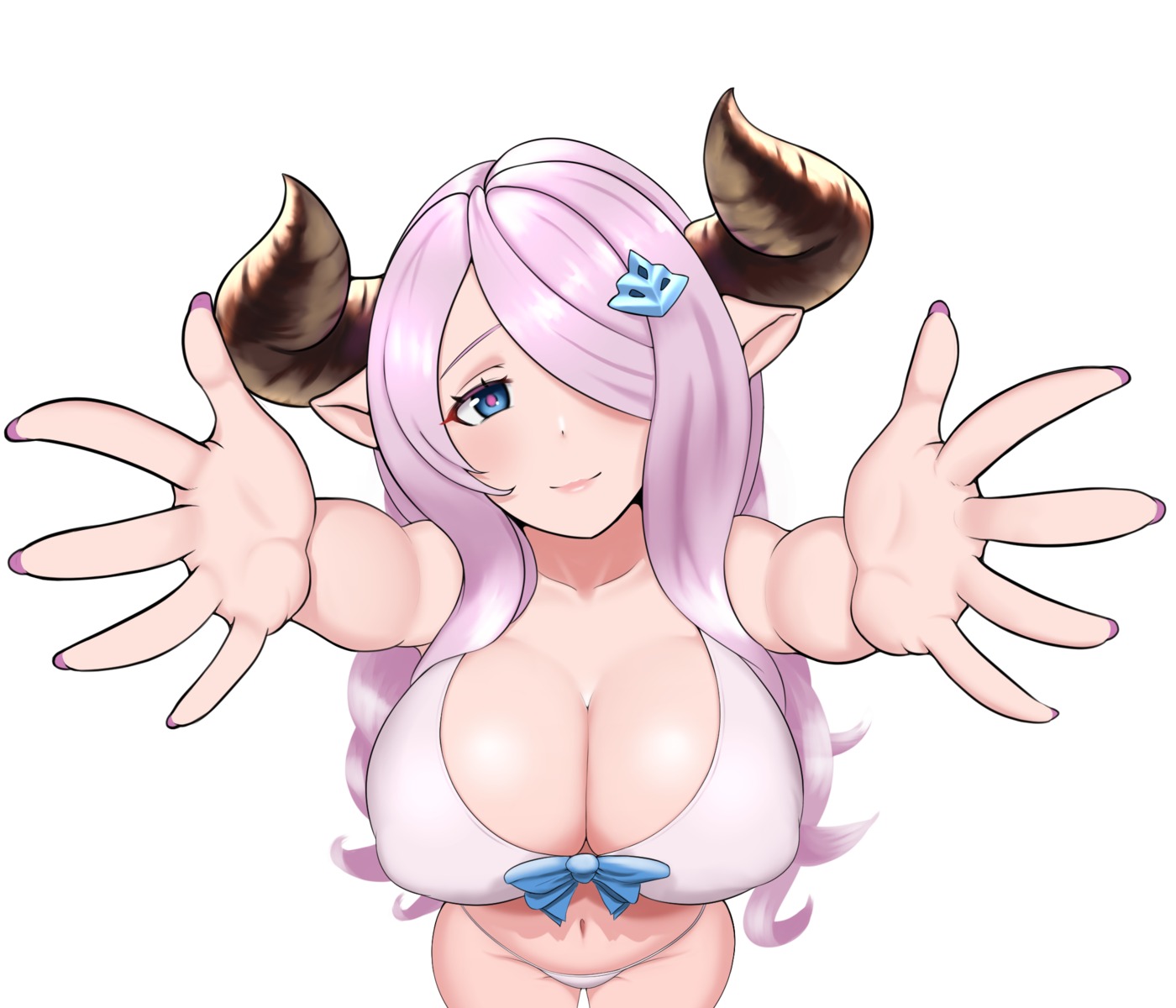 bikini erect_nipples granblue_fantasy horns iceringer narumeia_(granblue_fantasy) pointy_ears swimsuits