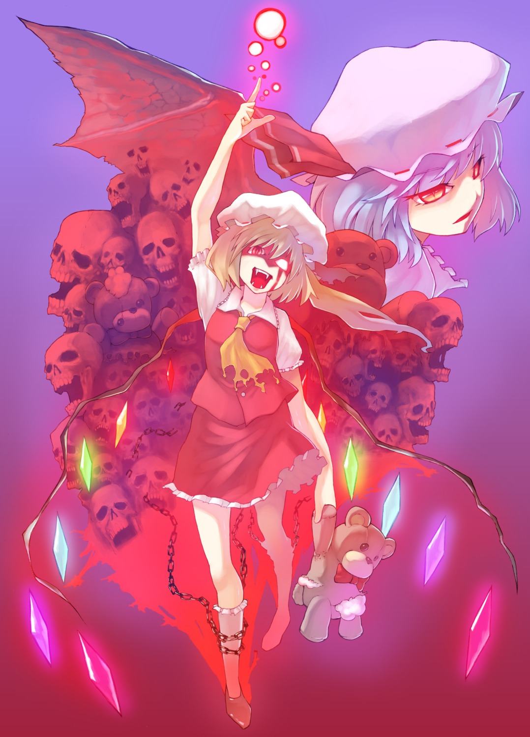 flandre_scarlet remilia_scarlet takeda touhou