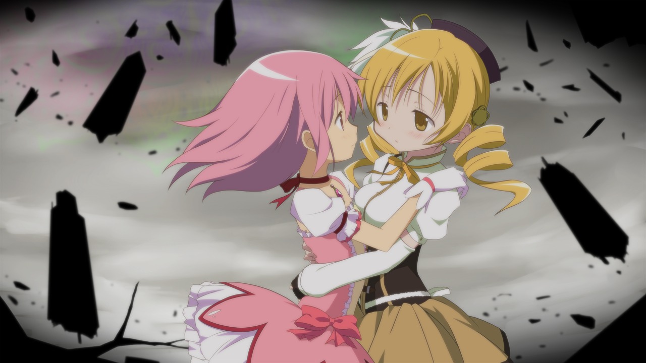 kaname_madoka mahou_shoujo_madoka_magica moritan tomoe_mami yuri