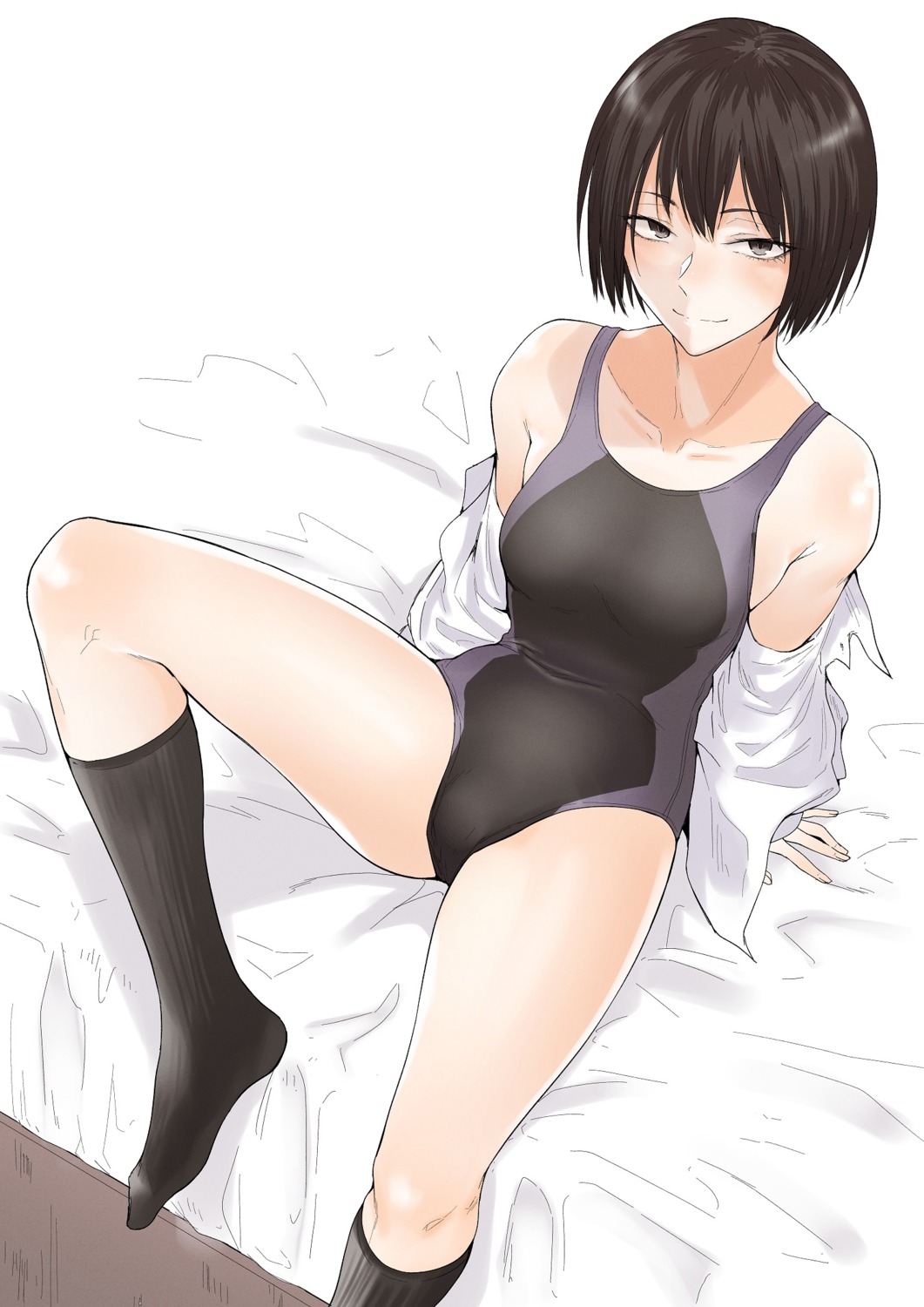 amagami dress_shirt nanasaki_ai swimsuits tagme