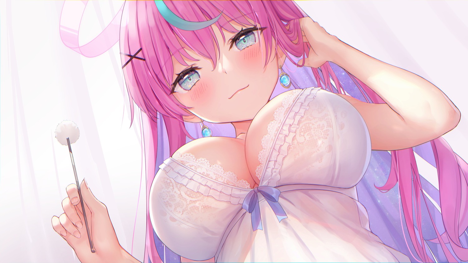 angel hoshina_rulia indie_virtual_youtuber lingerie munuu see_through