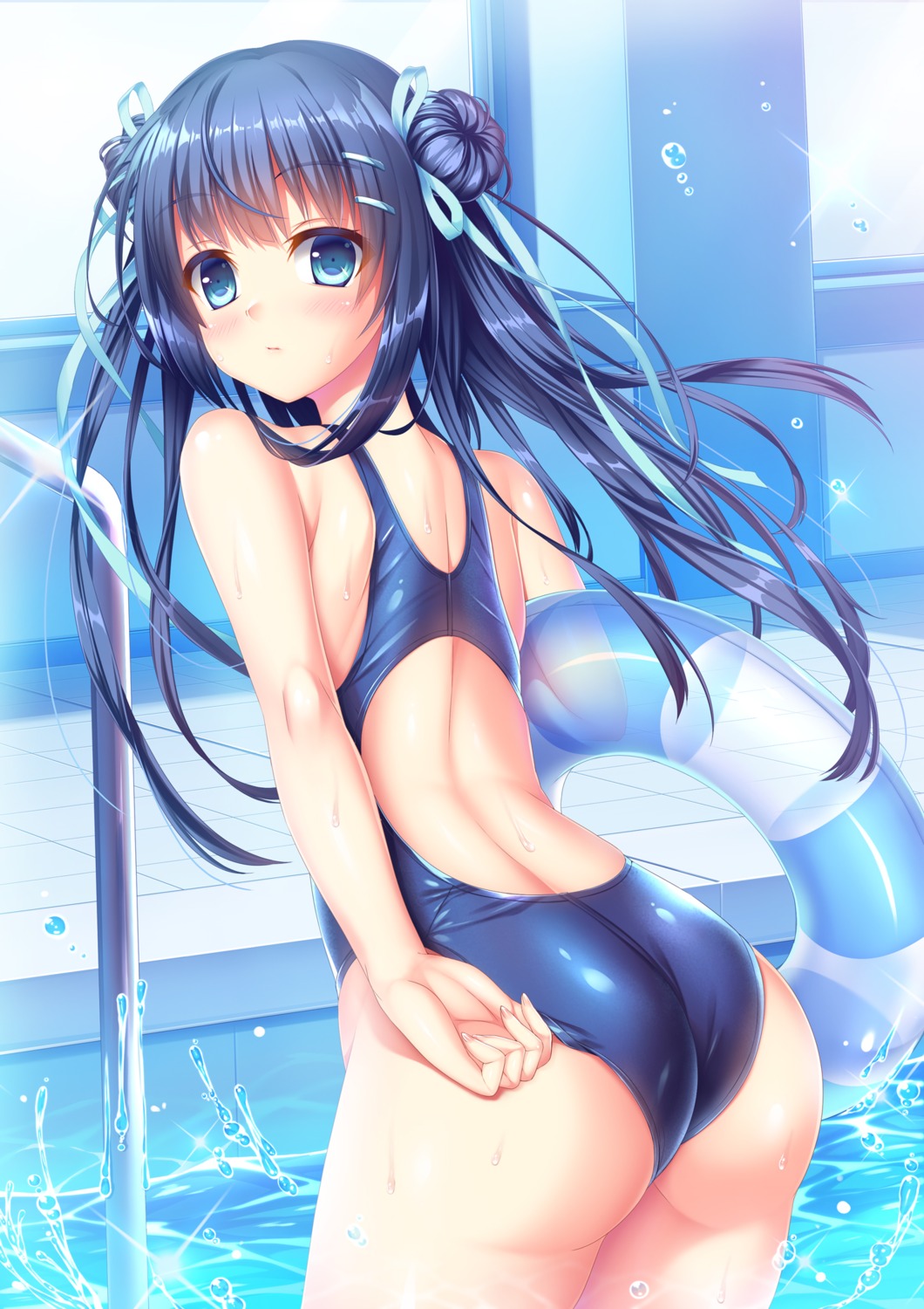 ass swimsuits umitonakai wet