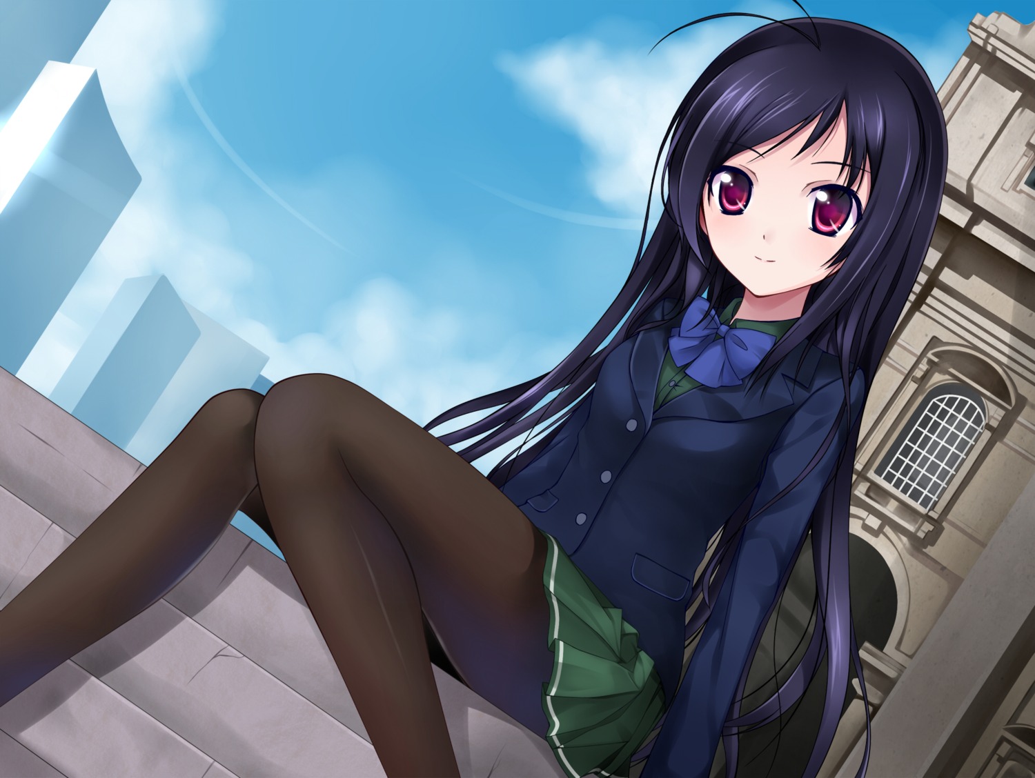 accel_world kuroyukihime pantyhose qiuzhi_huiyi seifuku