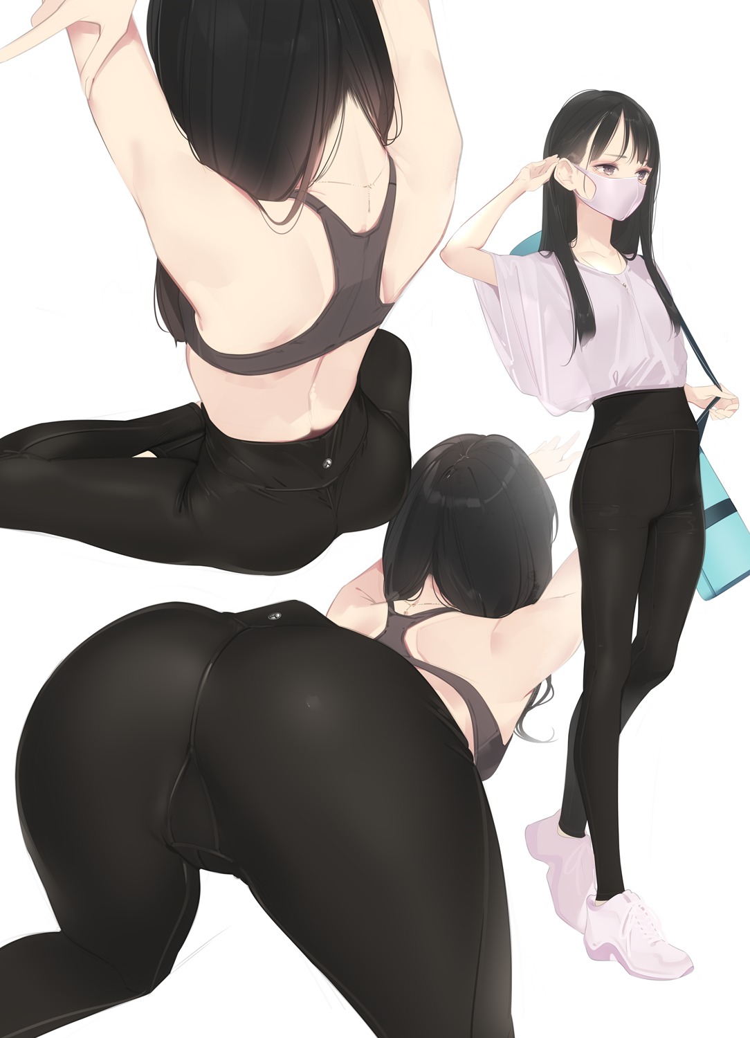 ama_mitsuki ass bra gym_uniform see_through