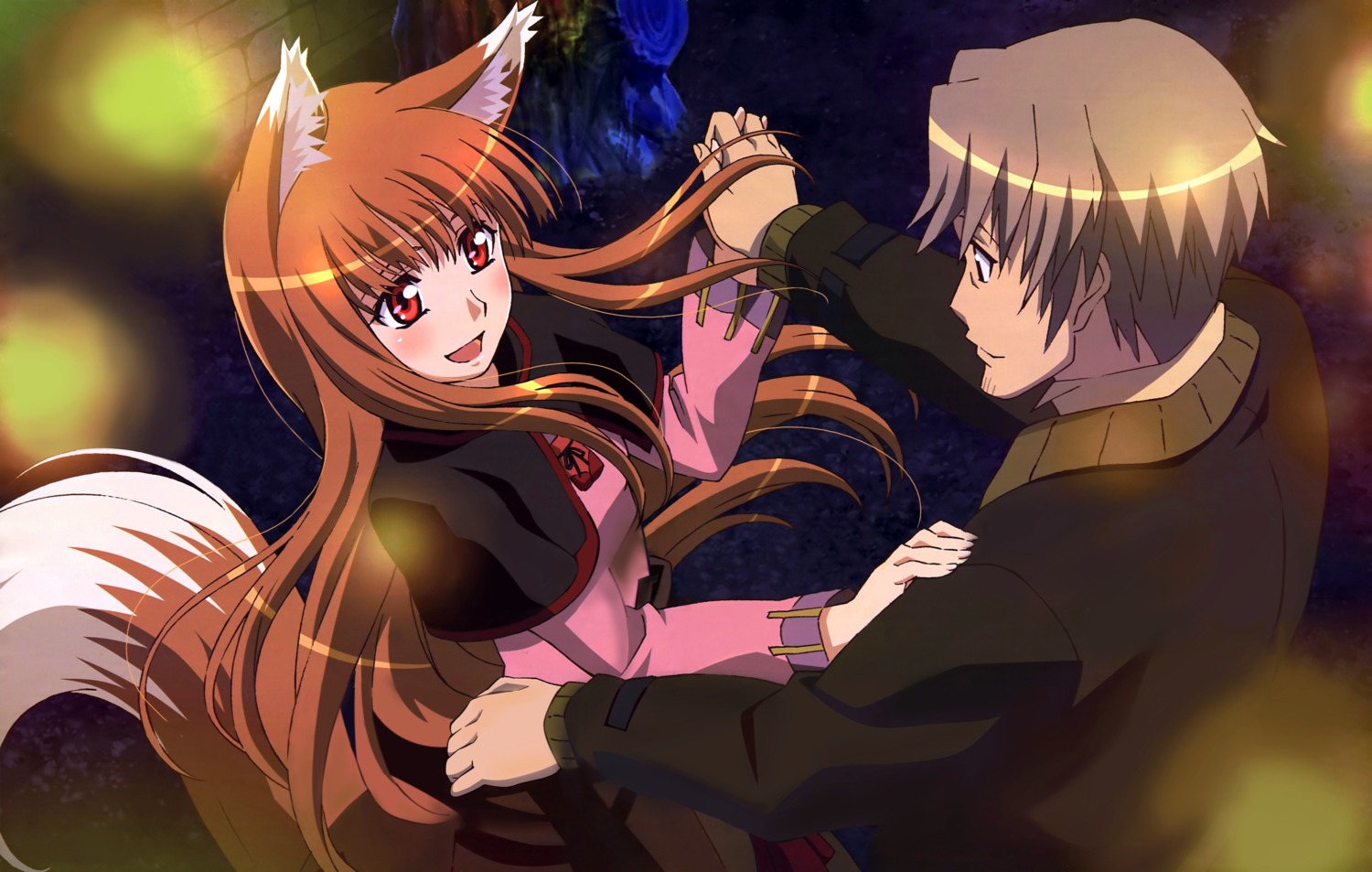 animal_ears arakawa_megumi craft_lawrence dress holo spice_and_wolf tail