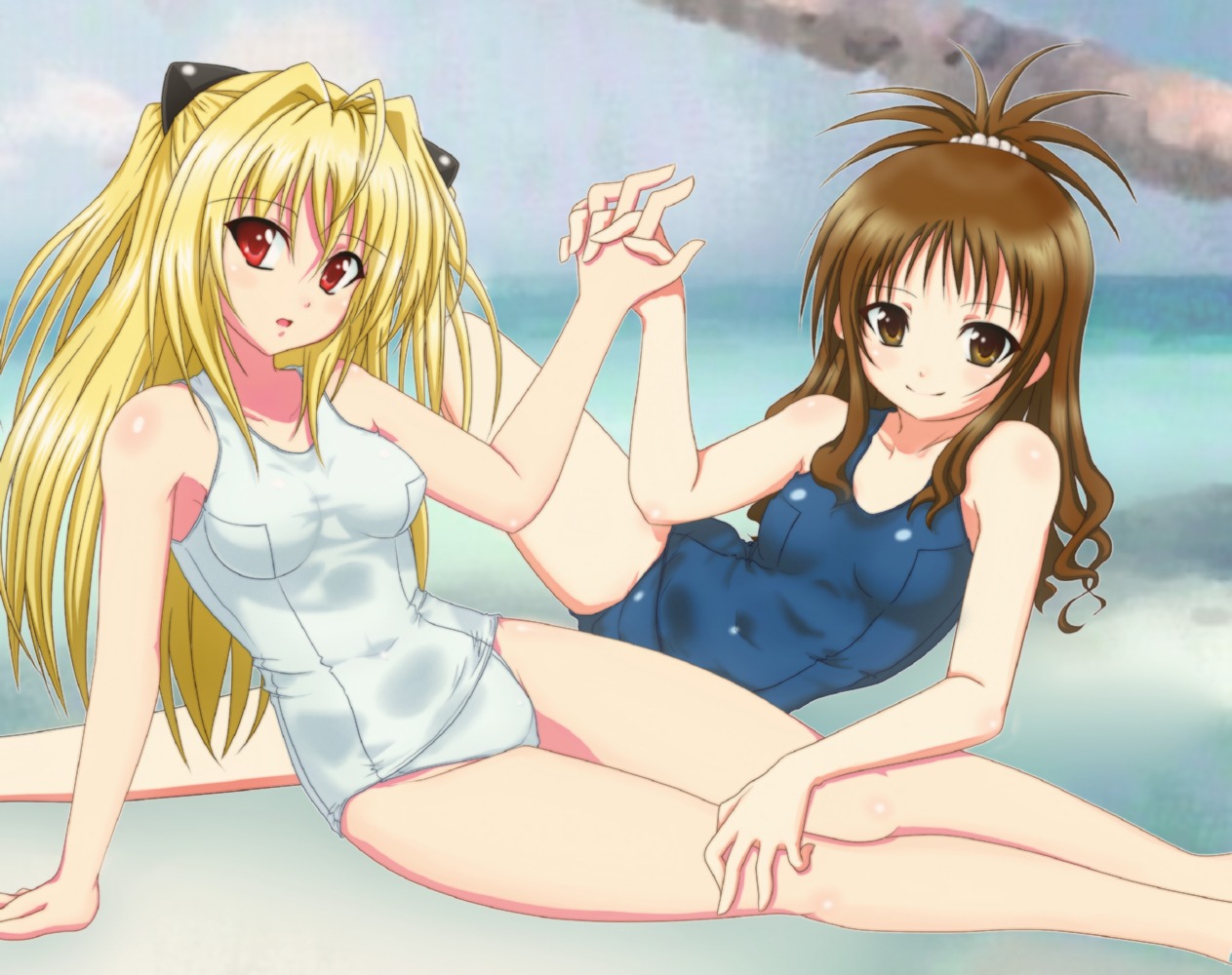 fuoru golden_darkness school_swimsuit swimsuits to_love_ru yuuki_mikan