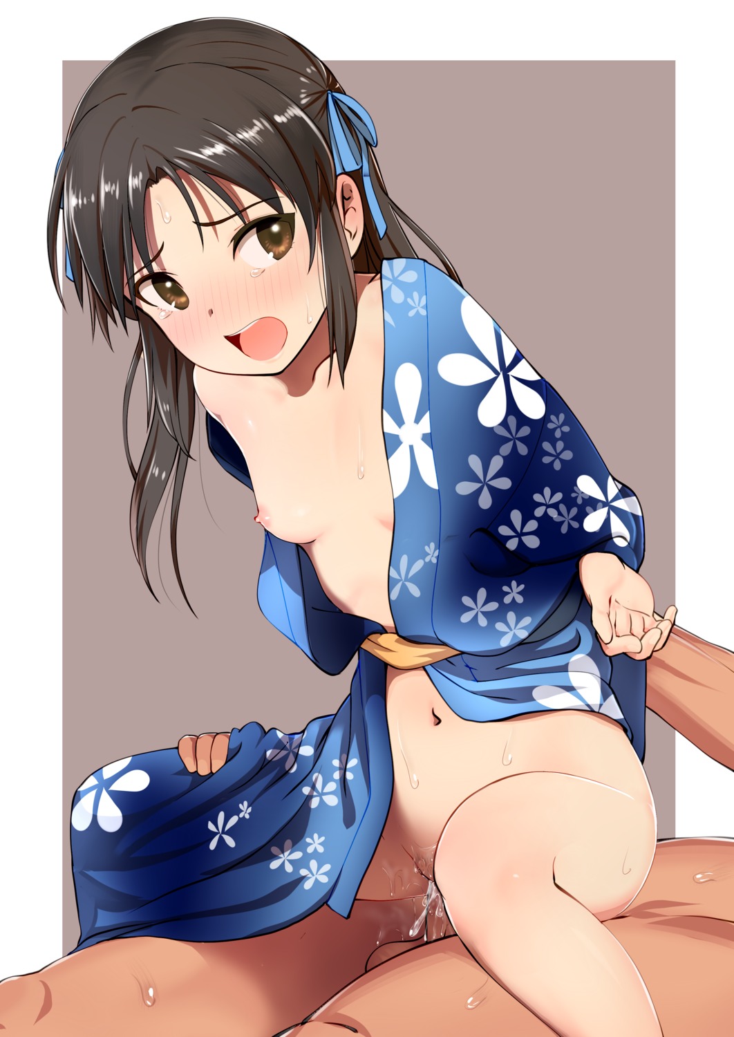 breasts cum loli nipples no_bra nopan open_shirt penis pettan_p pubic_hair sex tachibana_arisu the_idolm@ster the_idolm@ster_cinderella_girls the_idolm@ster_cinderella_girls_u149 yukata