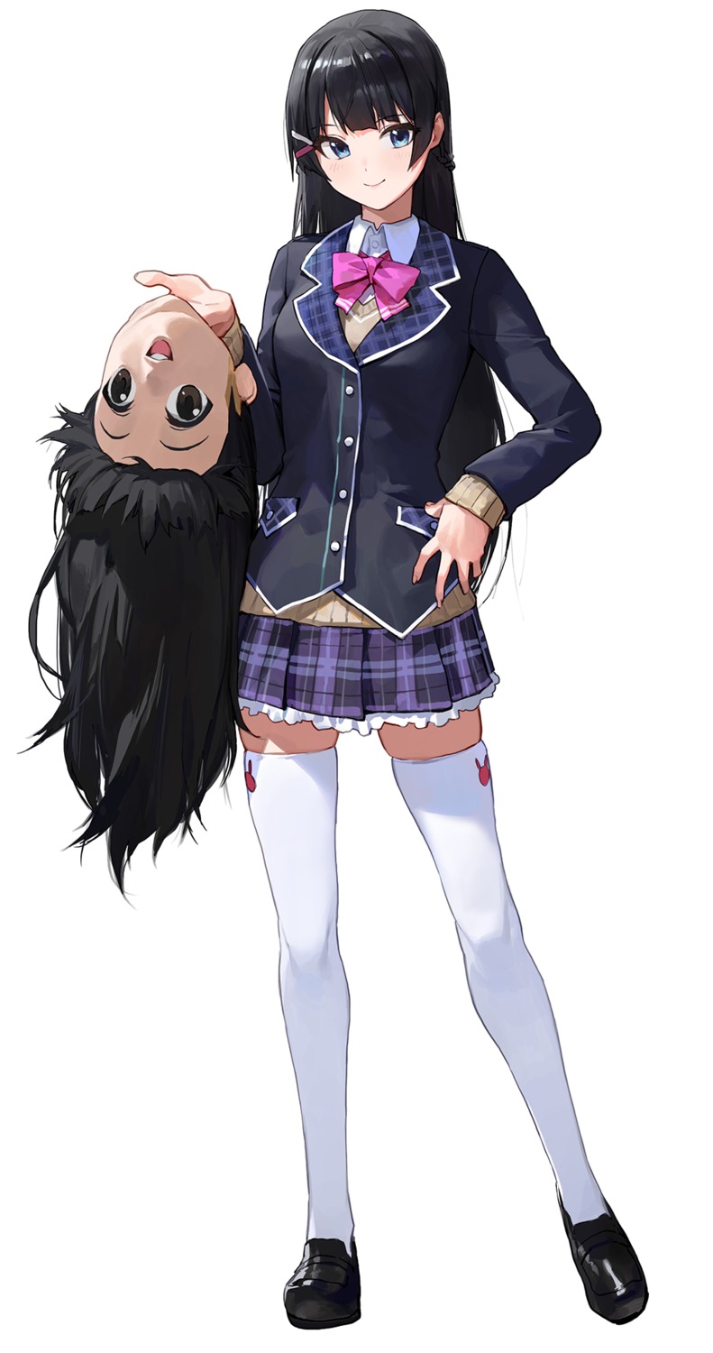 modare nijisanji seifuku sweater thighhighs tsukino_mito