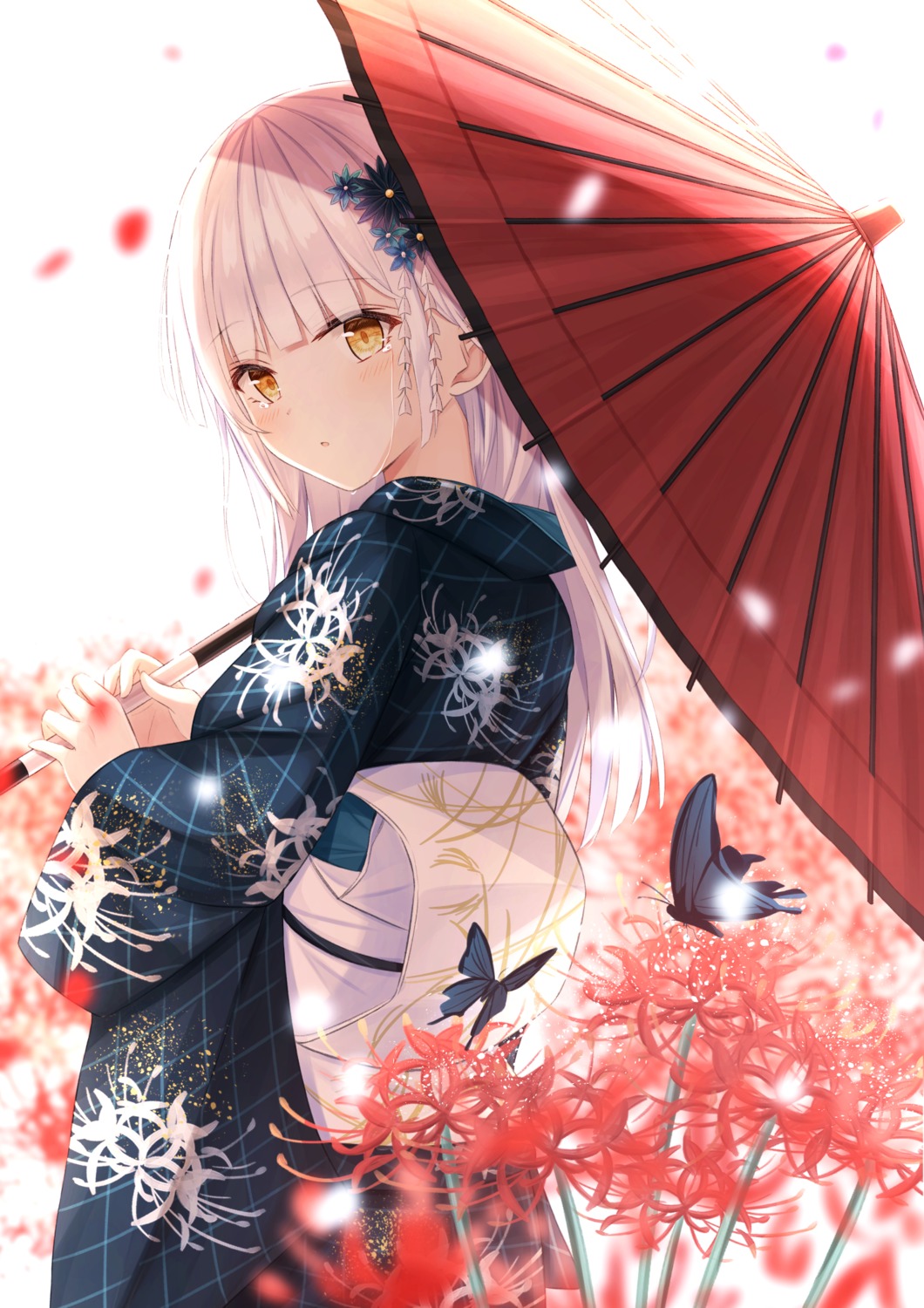 kimono senri_(senri_sen) umbrella
