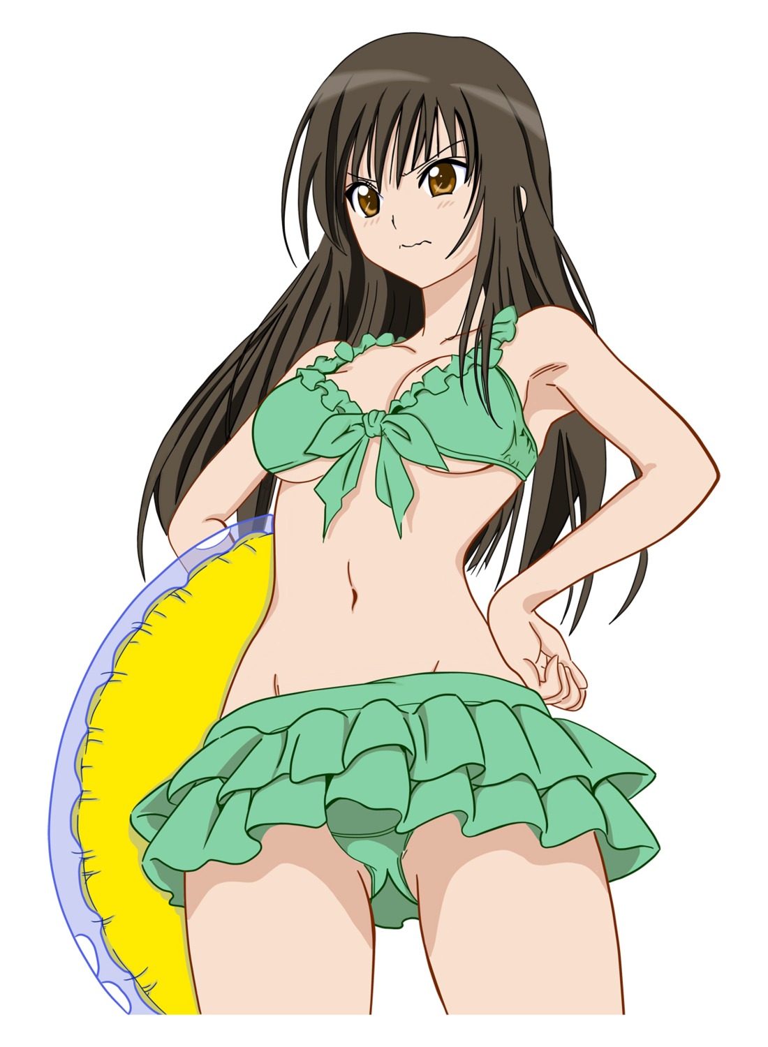 bikini cleavage kotegawa_yui swimsuits to_love_ru underboob