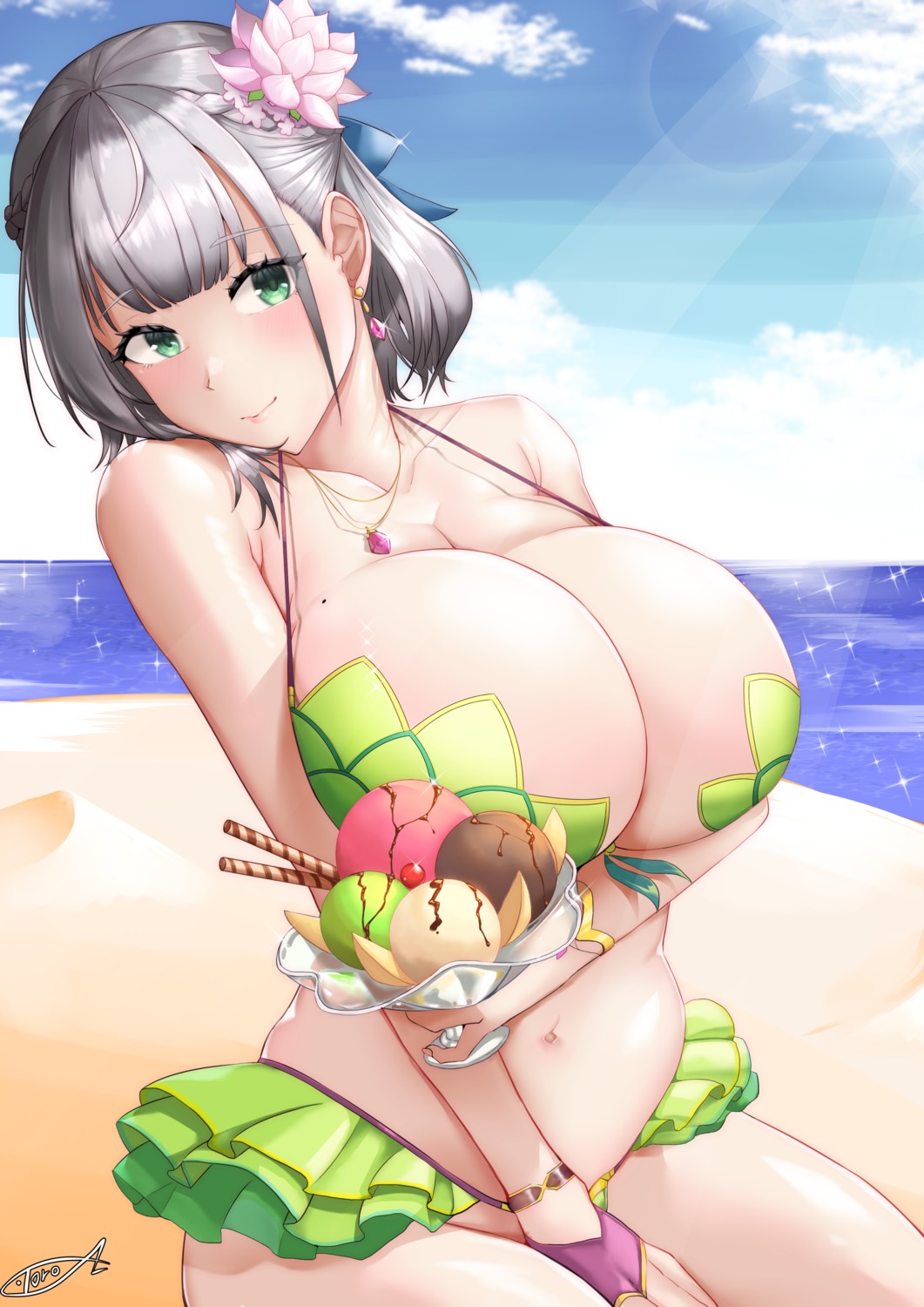 bikini hololive shirogane_noel swimsuits torozai