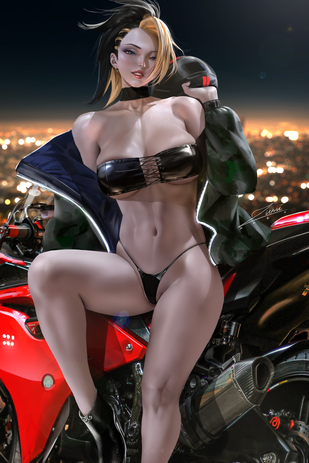 akali bra heels league_of_legends open_shirt pantsu thong zumi_(zumidraws)